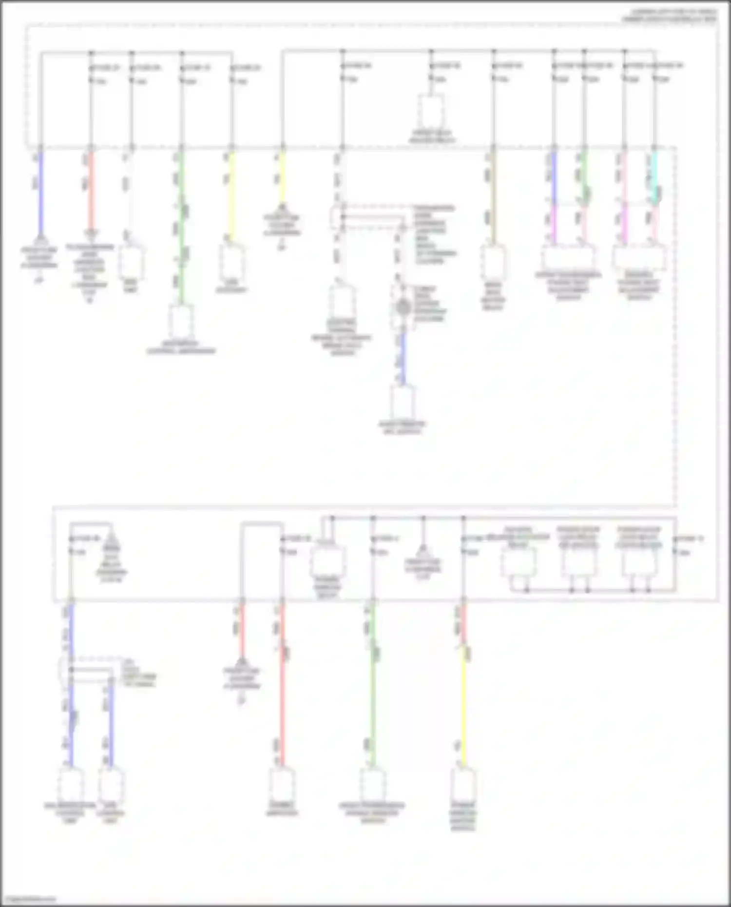 Wiring diagram driver's power seat adjustment switch for Honda Civic Type R XI (2021-2024) (4 of 5)