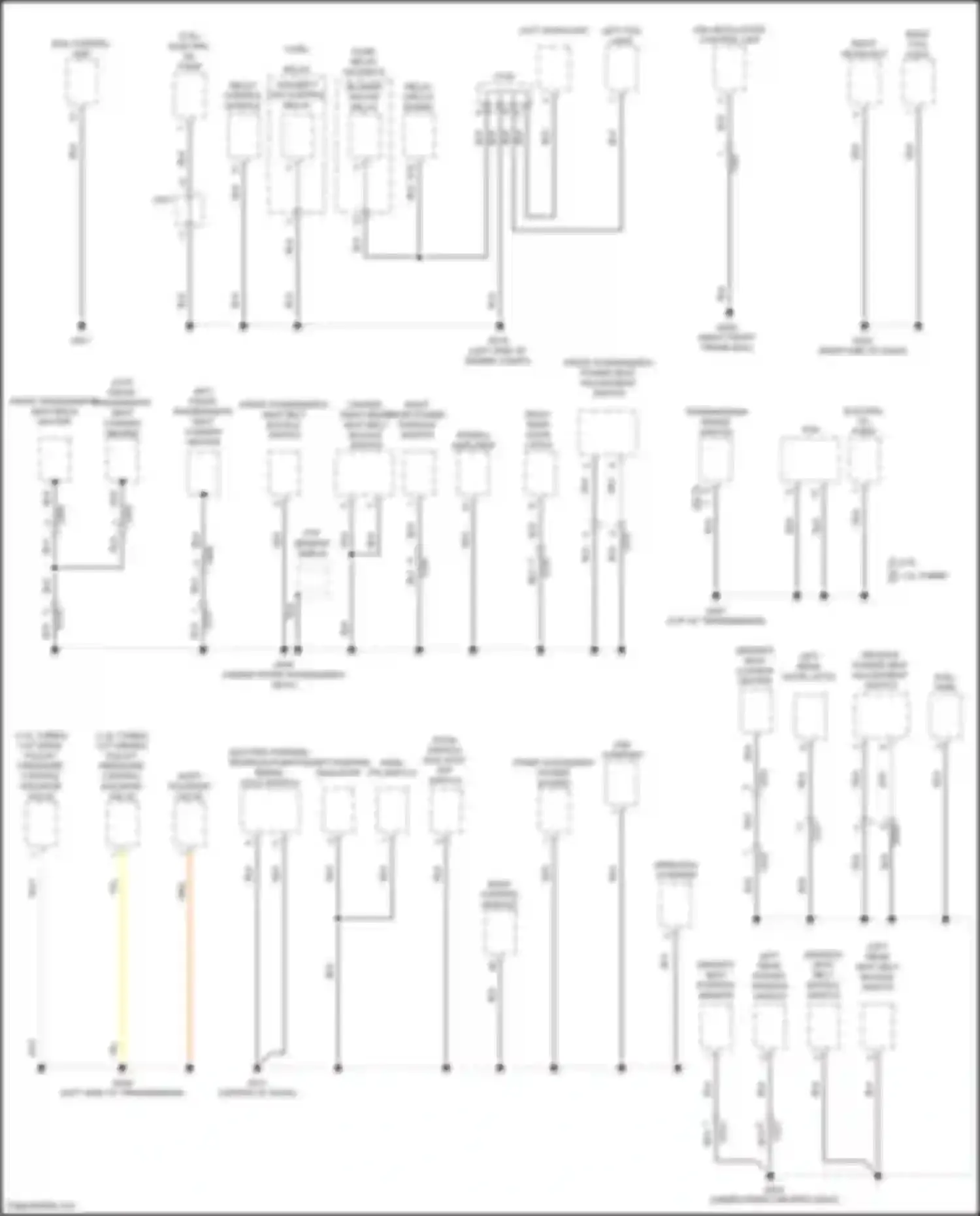 Wiring diagram driver's power seat adjustment switch for Honda Civic Type R XI (2021-2024) (2 of 5)
