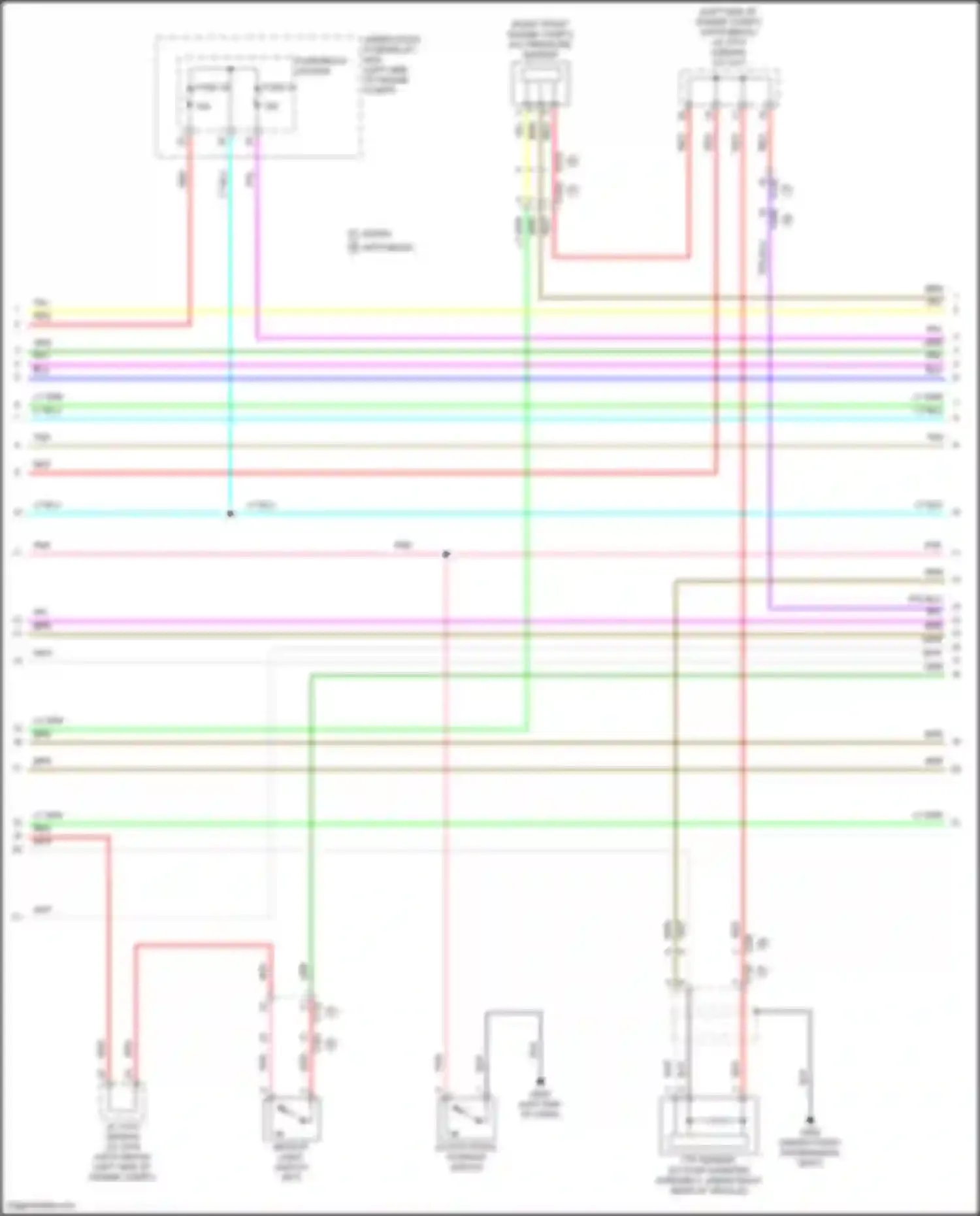 Wiring diagram fuse 40 for Honda Civic Type R XI (2021-2024) (4 of 4)