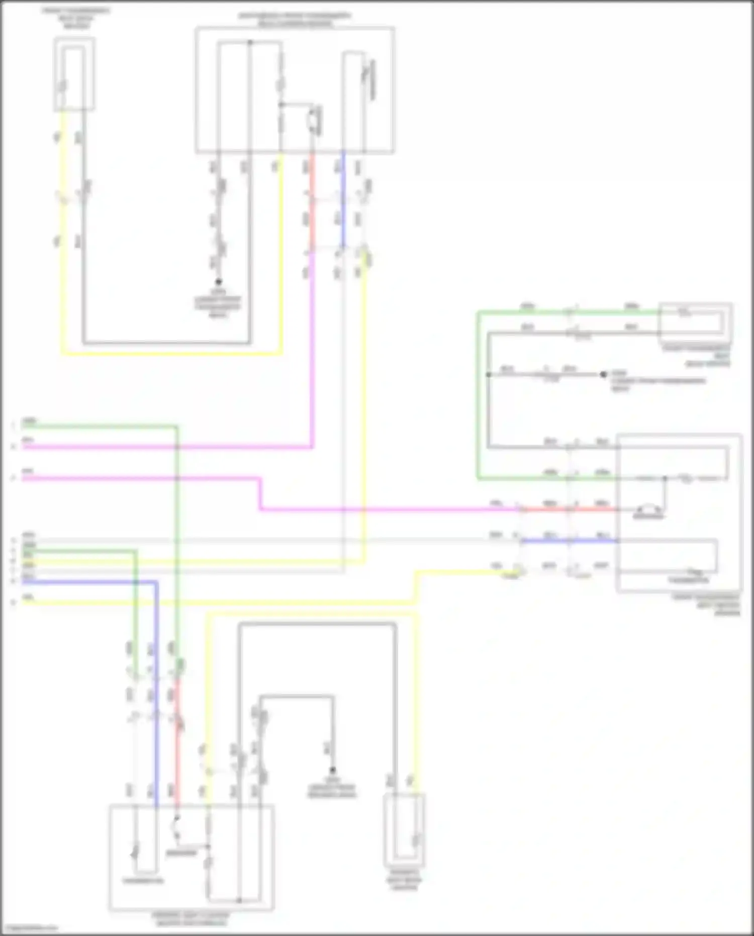 Wiring diagram front passenger's seat back heater for Honda Civic Type R XI (2021-2024)