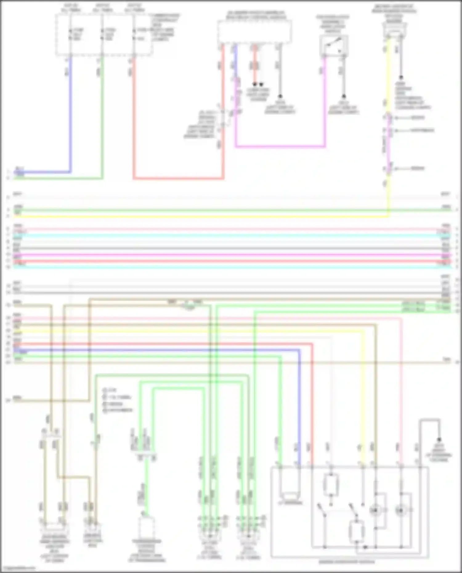 Wiring diagram automatic lighting control unit-sensor for Honda Civic Type R XI (2021-2024)