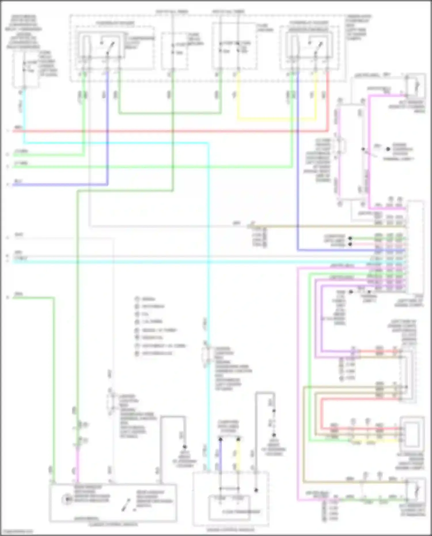 Wiring diagram rear window defogger/ mirror defogger switch for Honda Civic Type R XI (2021-2024)