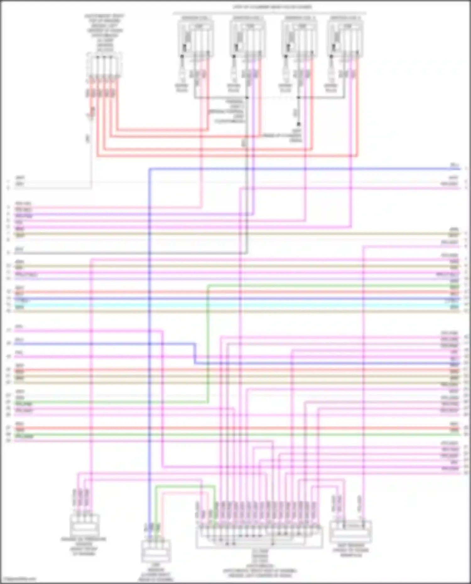 Wiring diagram ignition coil 1 for Honda Civic Type R XI (2021-2024) (4 of 4)