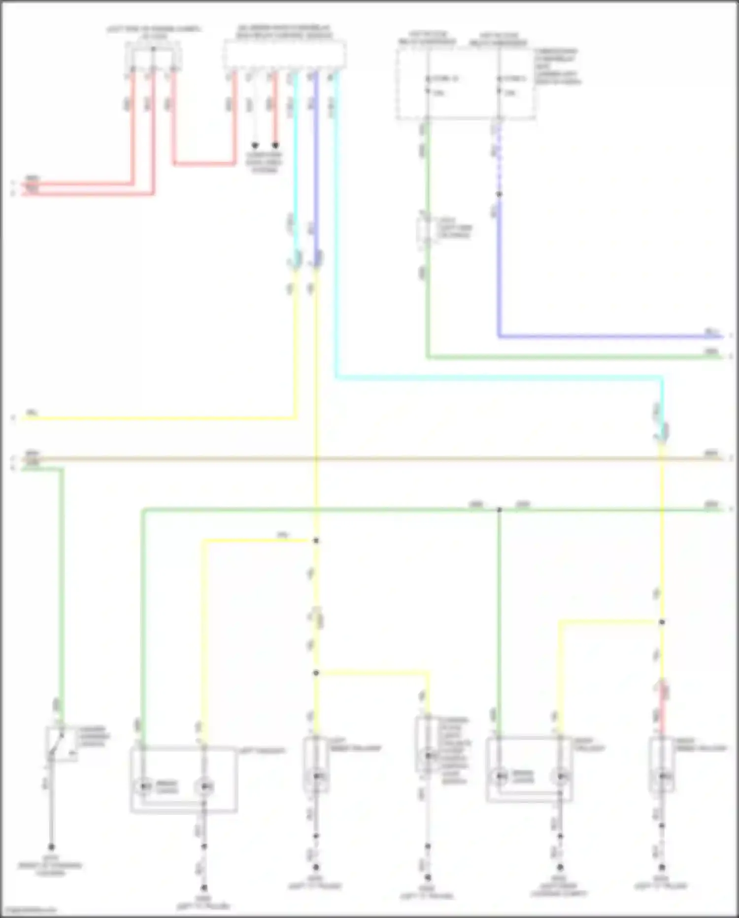 Wiring diagram left inner taillight for Honda Civic Type R XI (2021-2024)