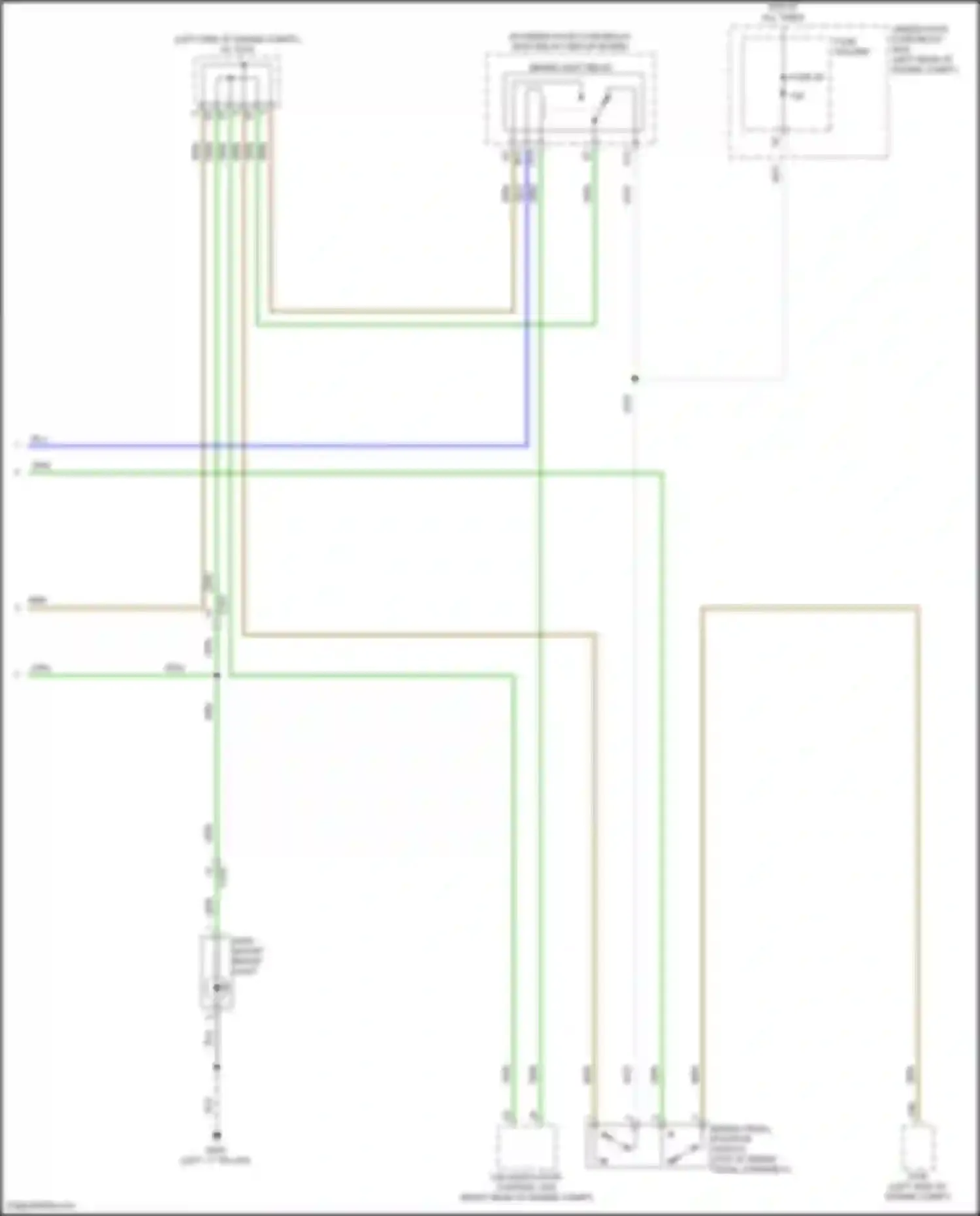 Wiring diagram left "c" pillar) for Honda Civic Type R XI (2021-2024) (4 of 16)
