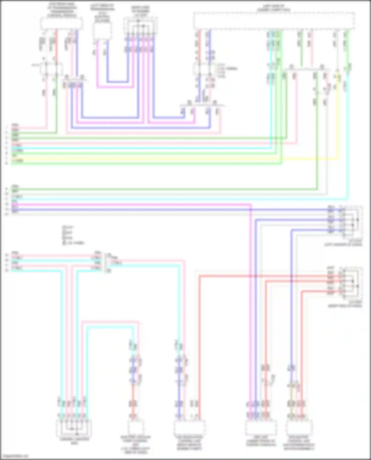 Wiring diagram (right side of engine for Honda Civic Type R XI (2021-2024)