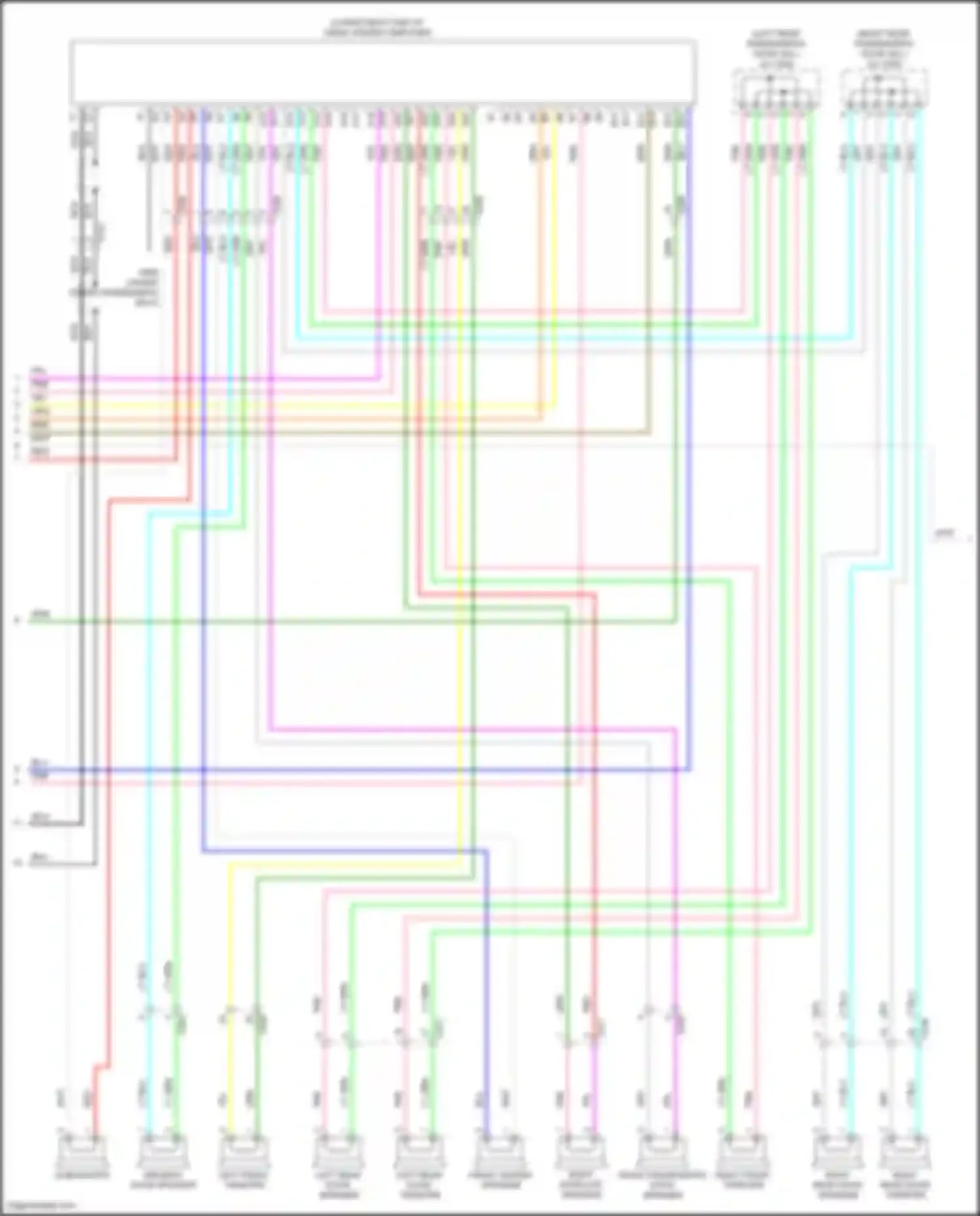 Wiring diagram right front tweeter for Honda Civic Type R XI (2021-2024)