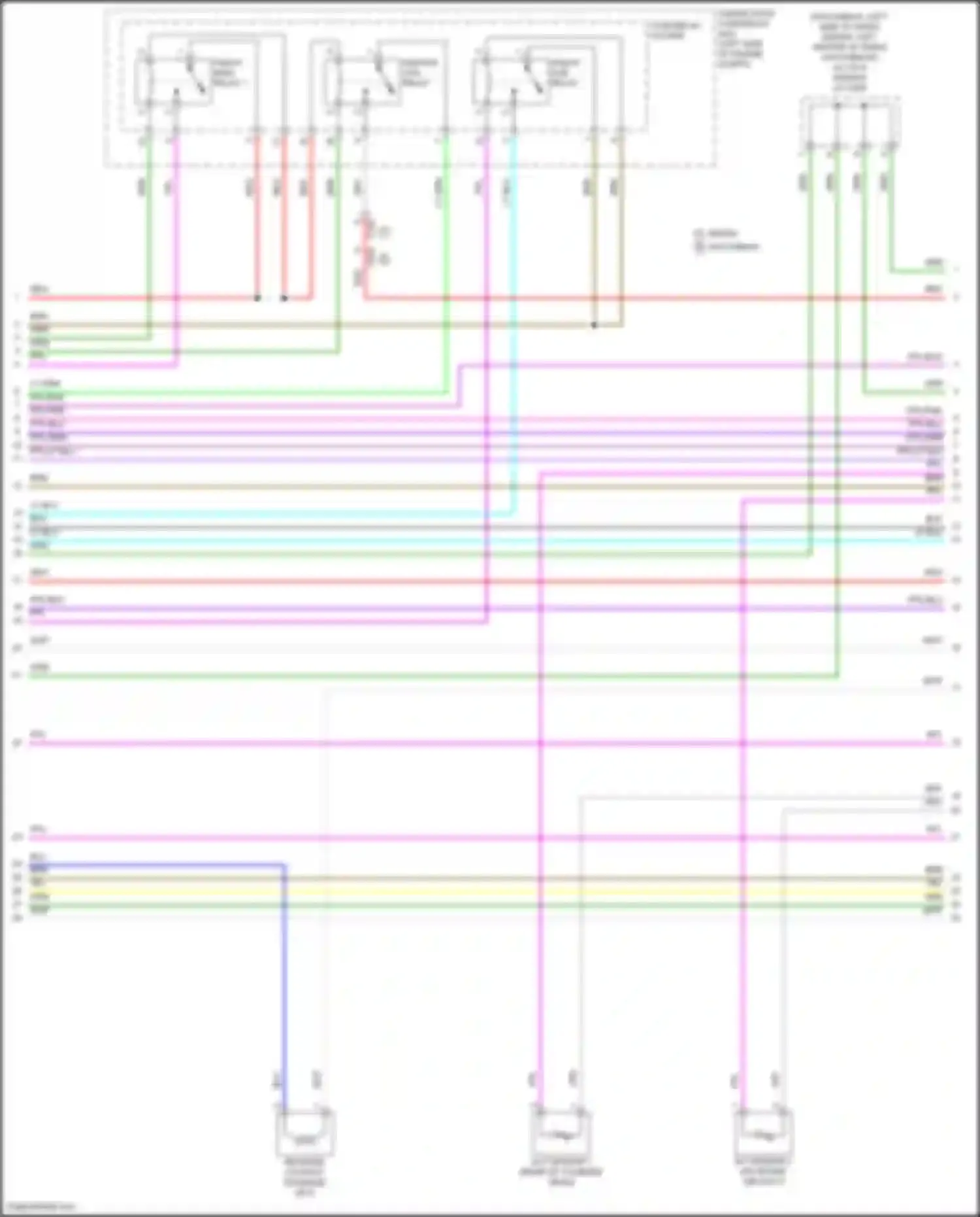 Wiring diagram pgm-fi sub- relay for Honda Civic Type R XI (2021-2024) (3 of 4)