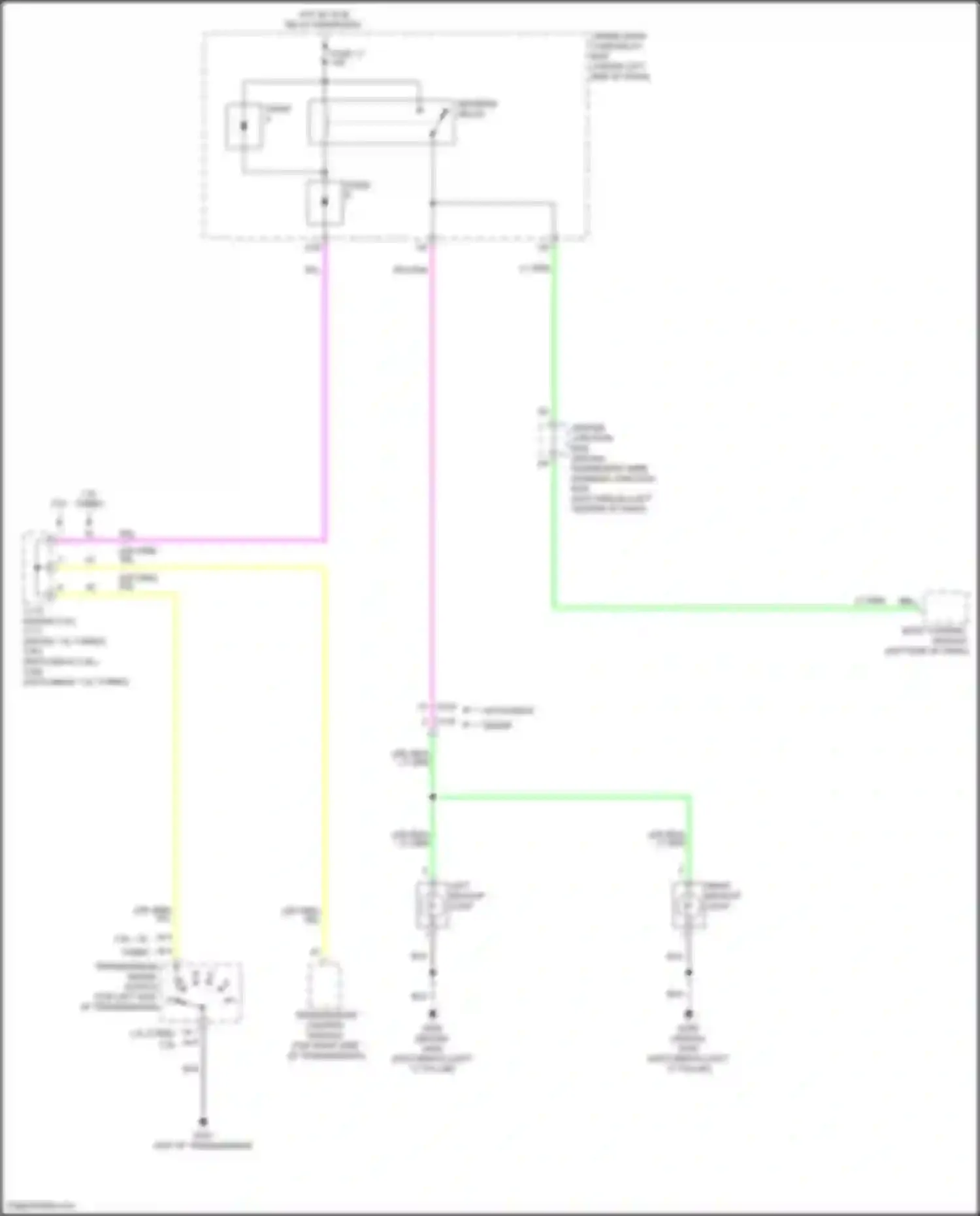 Wiring diagram reverse relay for Honda Civic Type R XI (2021-2024)