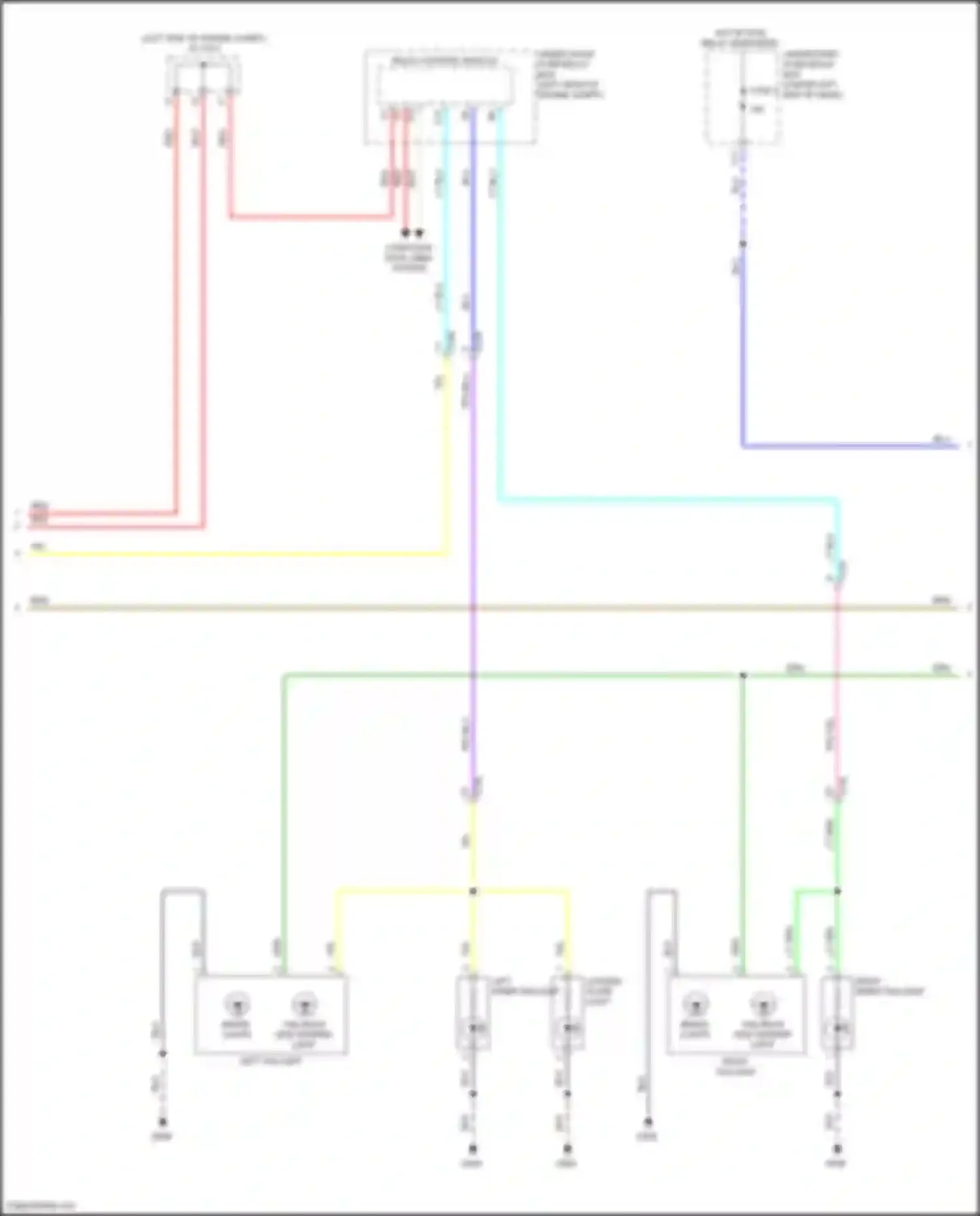 Wiring diagram left inner taillight for Honda Civic Type R XI (2021-2024)