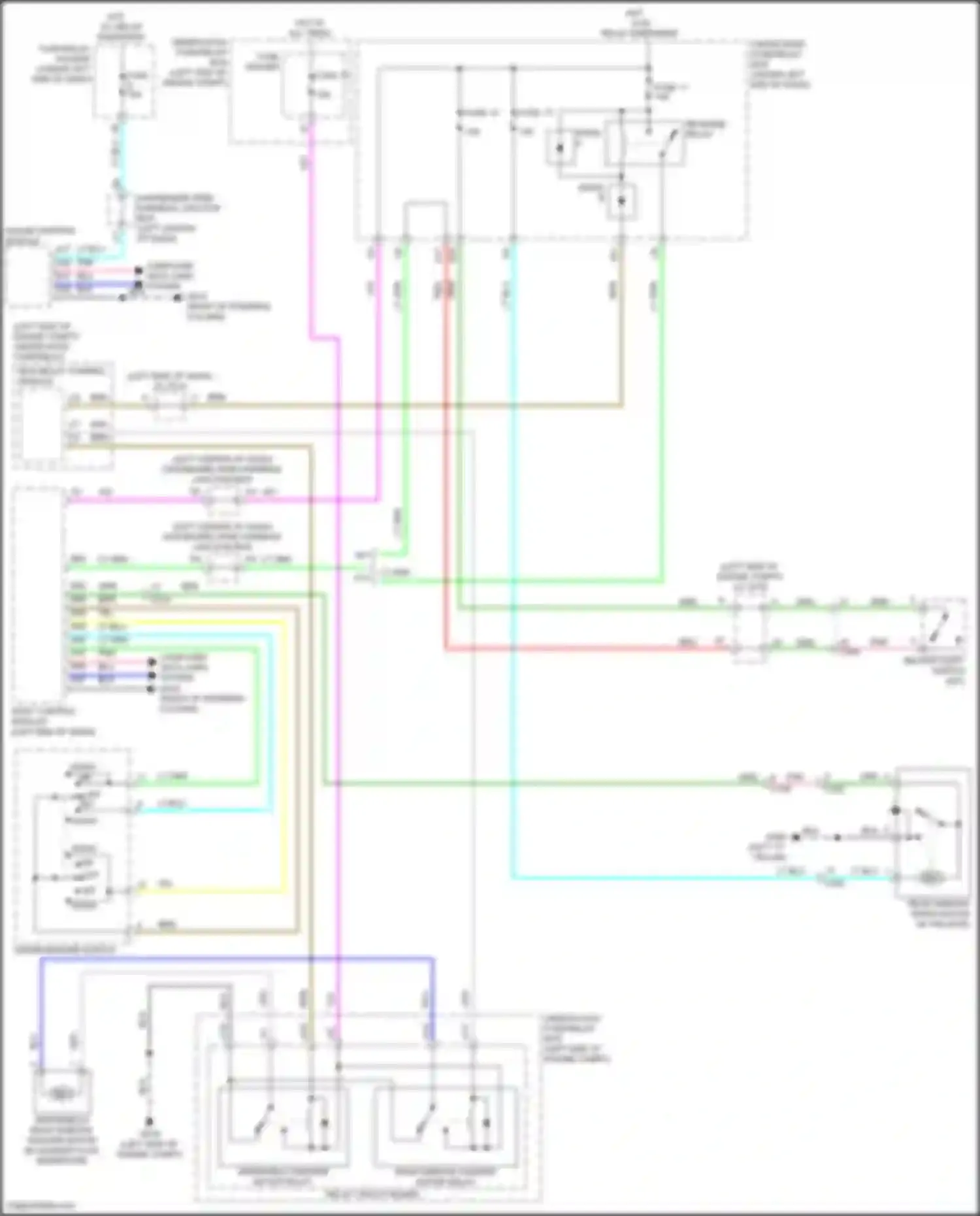 Wiring diagram reverse relay for Honda Civic Type R XI (2021-2024) (4 of 4)