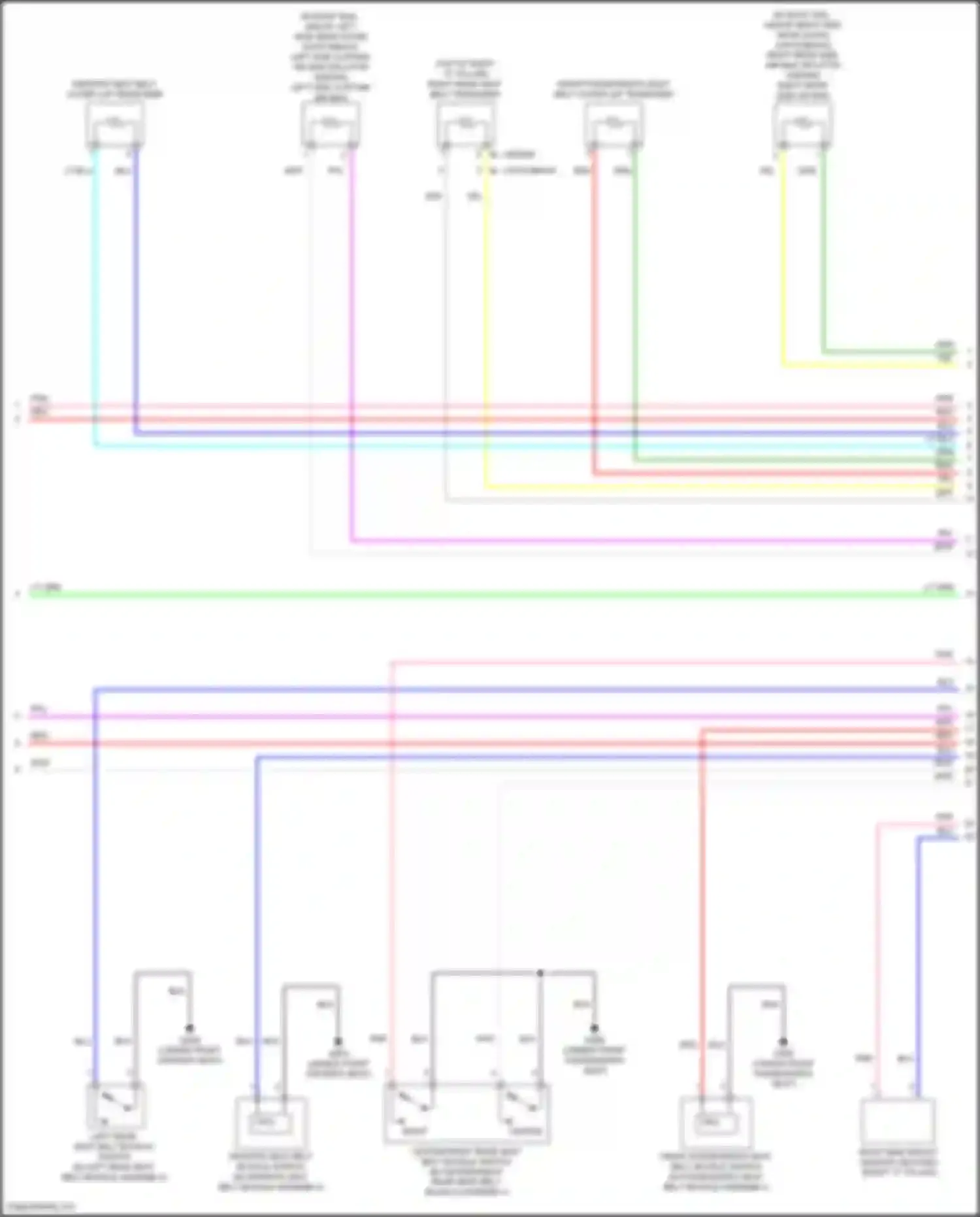 Wiring diagram right rear side air bag for Honda Civic Type R XI (2021-2024) (1 of 1)
