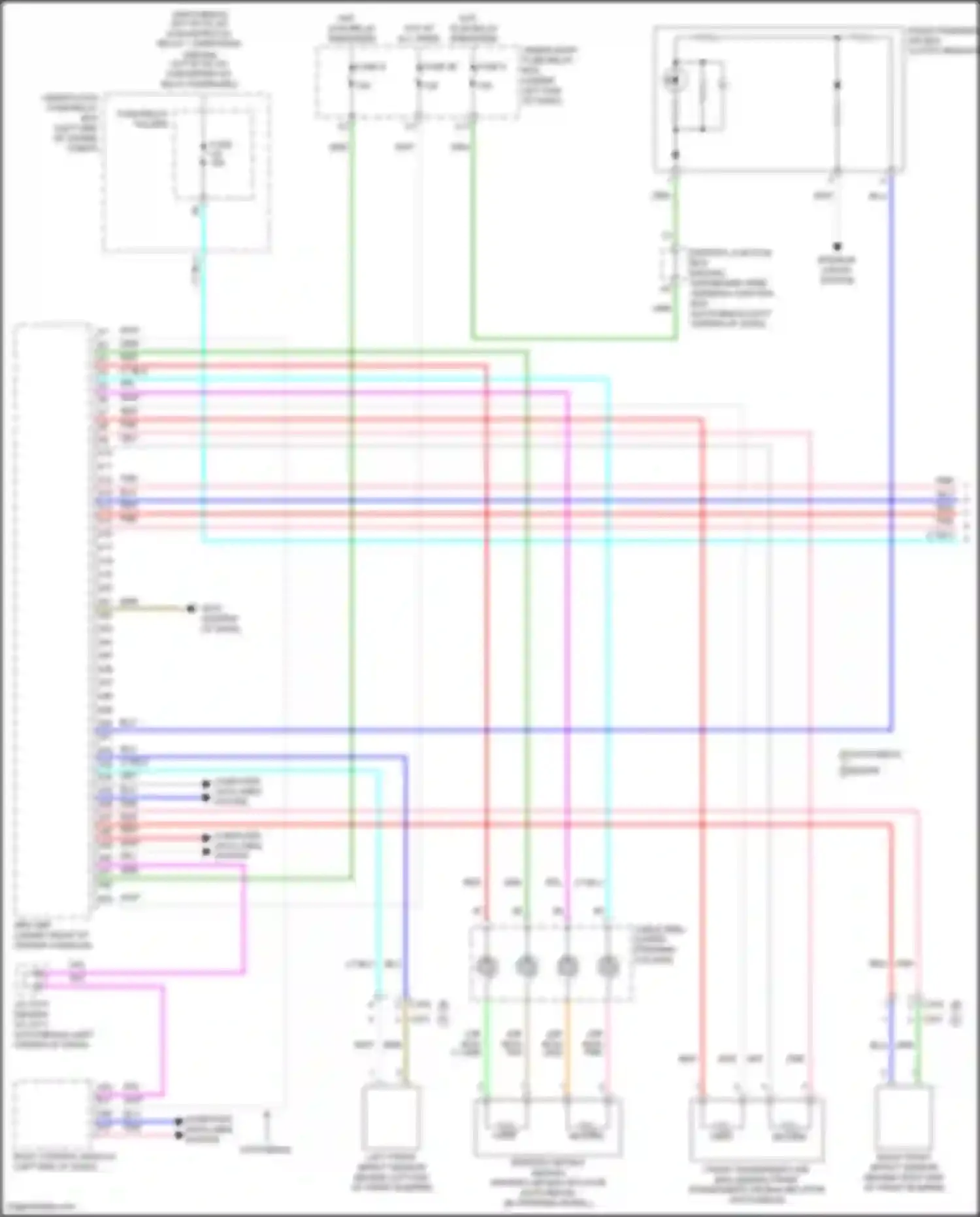 Wiring diagram srs unit for Honda Civic Type R XI (2021-2024) (8 of 10)