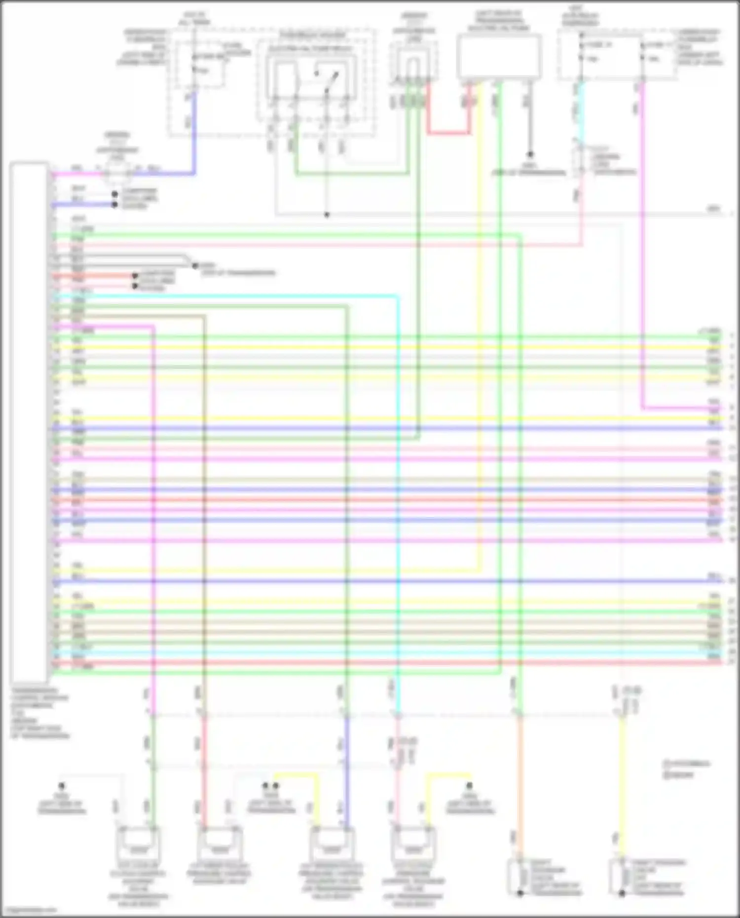 Wiring diagram under-dash fuse/relay box for Honda Civic Type R XI (2021-2024) (51 of 62)