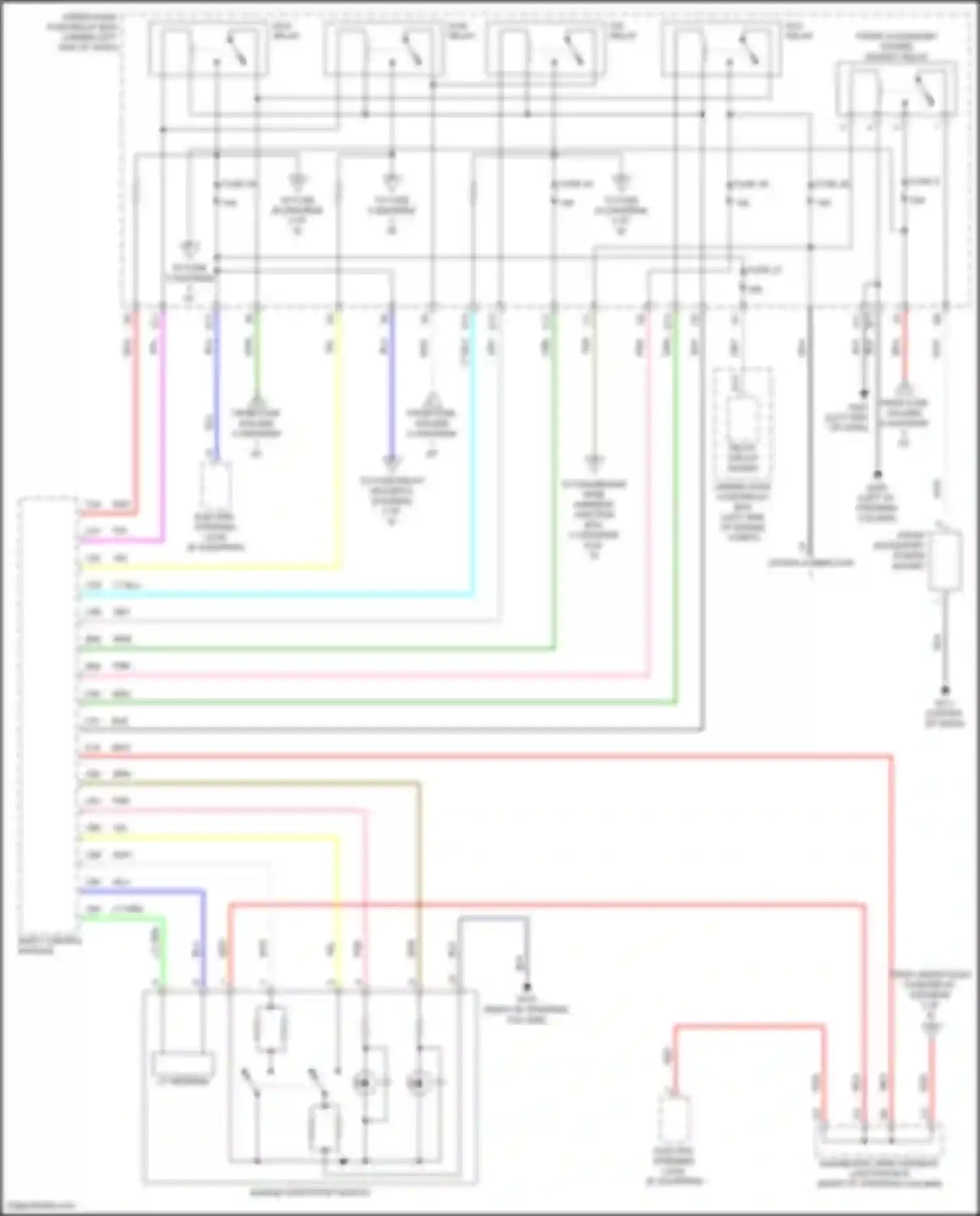 Wiring diagram under-hood fuse/relay box for Honda Civic Type R XI (2021-2024) (14 of 75)