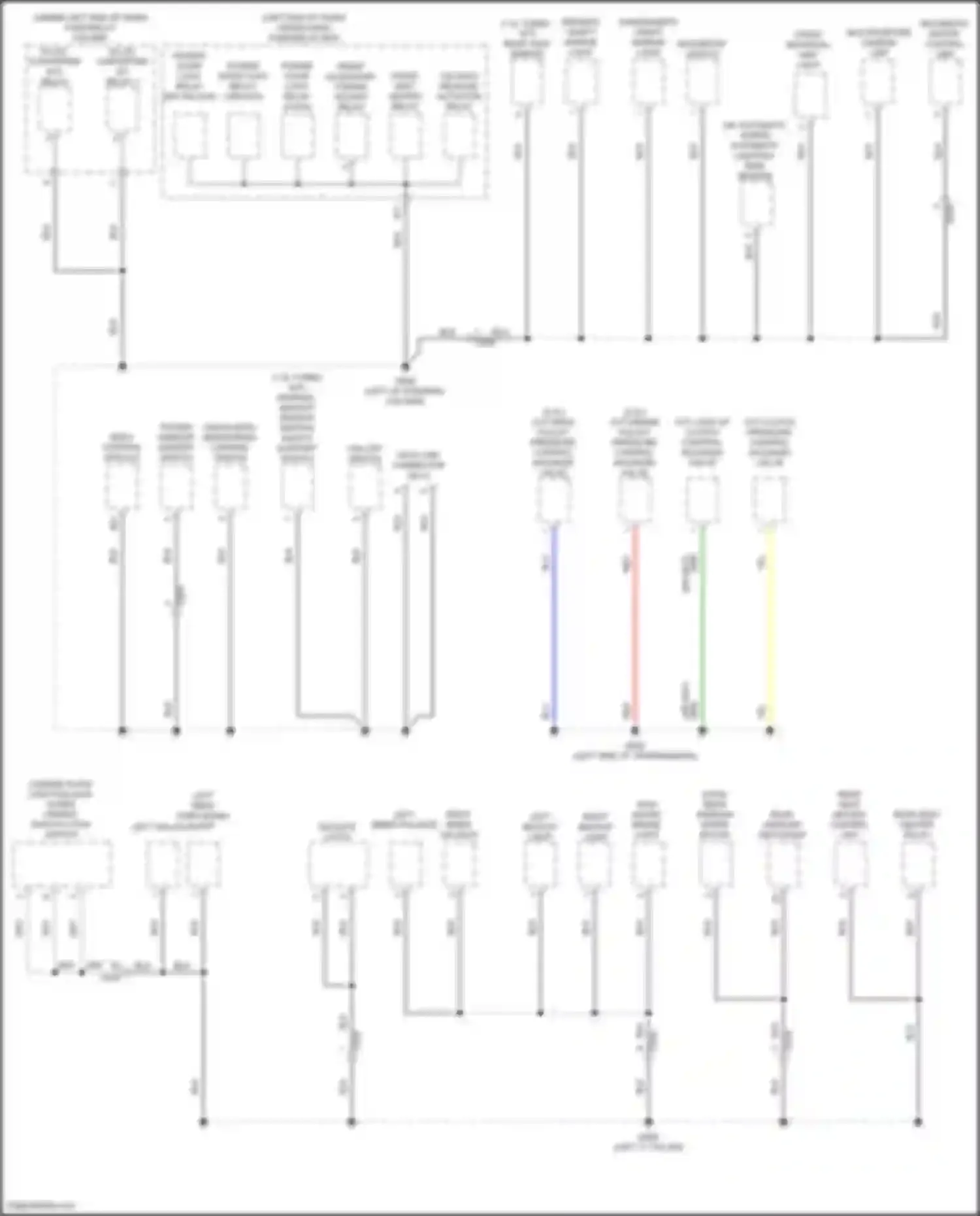 Wiring diagram tailgate release actuator relay for Honda Civic Type R XI (2021-2024)