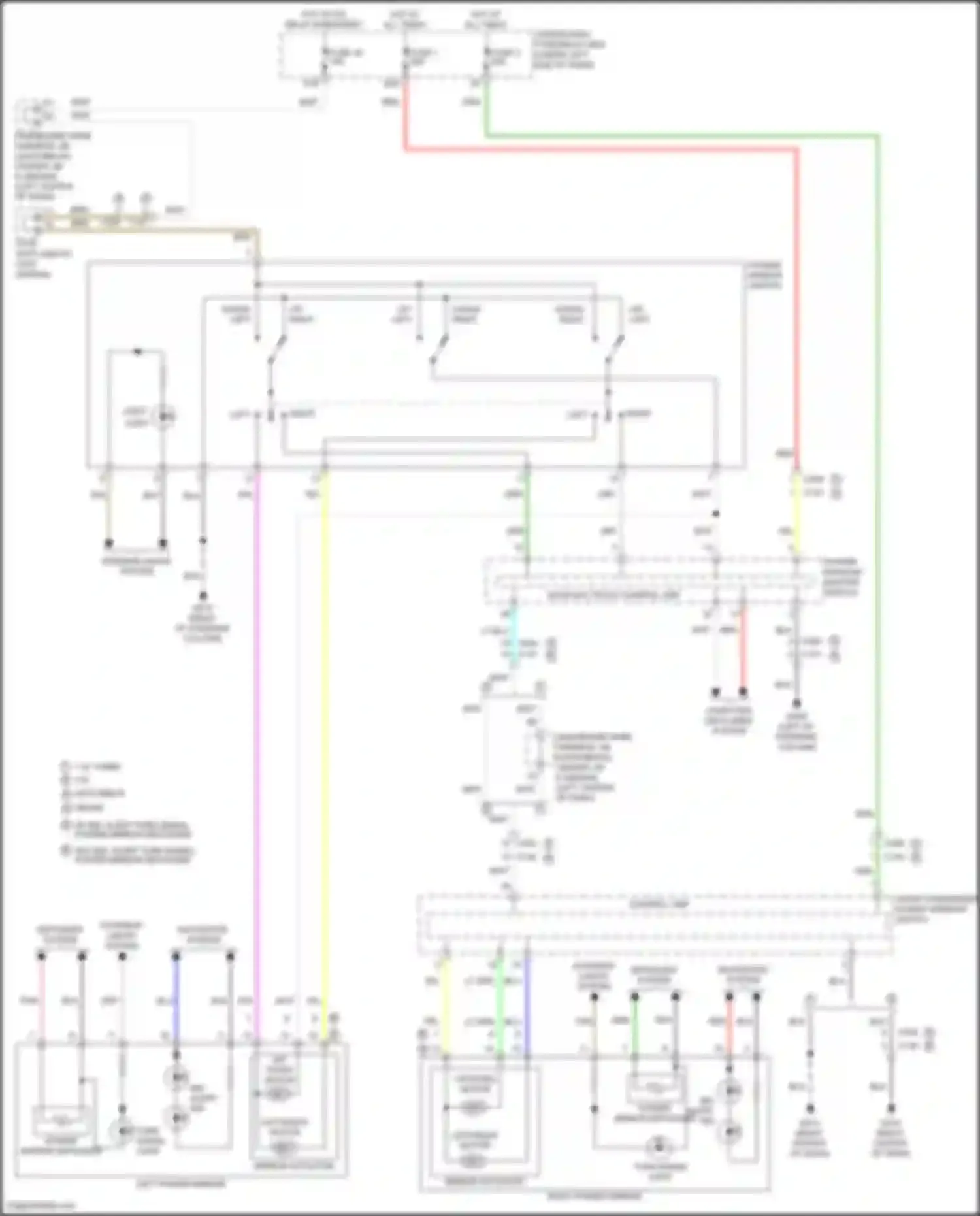 Wiring diagram up left for Honda Civic Type R XI (2021-2024)