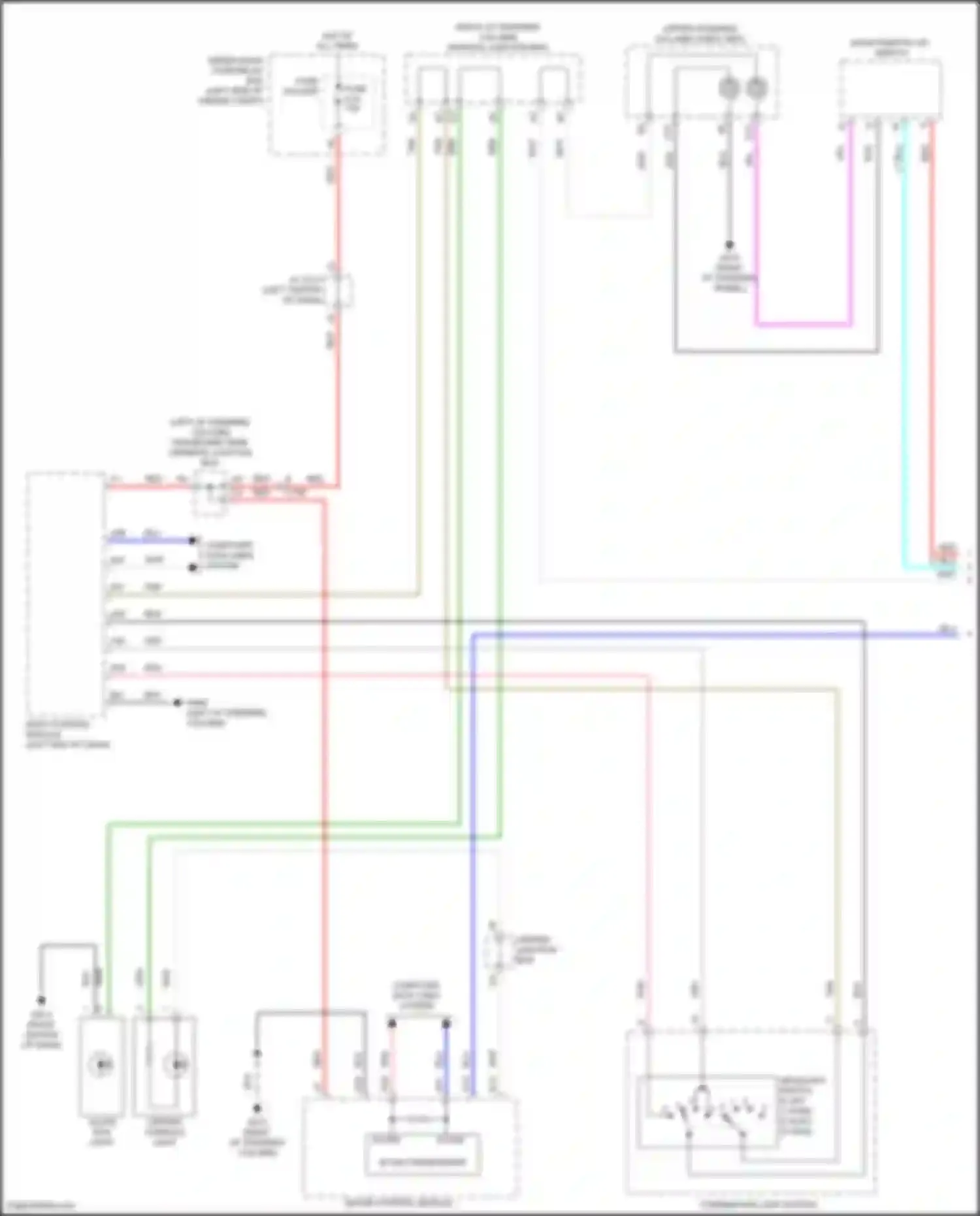 Wiring diagram combination light switch for Honda Civic Type R XI (2021-2024)