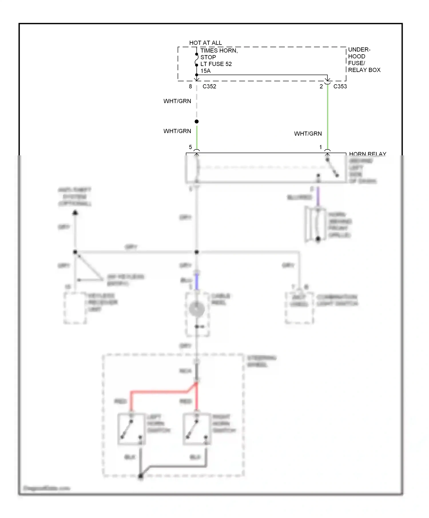 Wiring diagram blk for Honda Civic GA (1998-2002) (33 of 55)