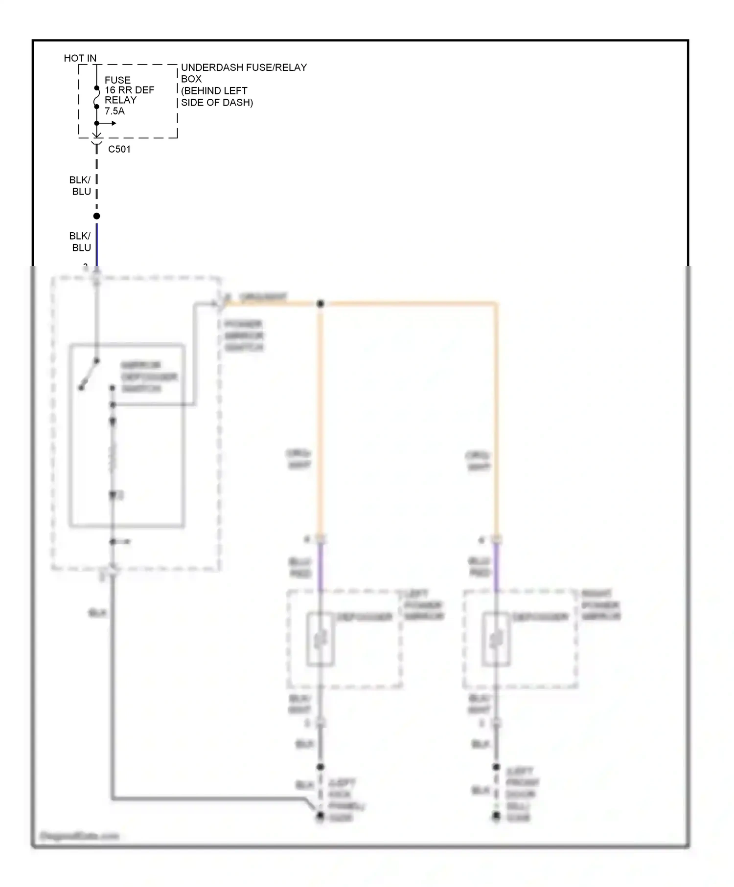 Wiring diagram blk for Honda Civic GA (1998-2002) (11 of 55)