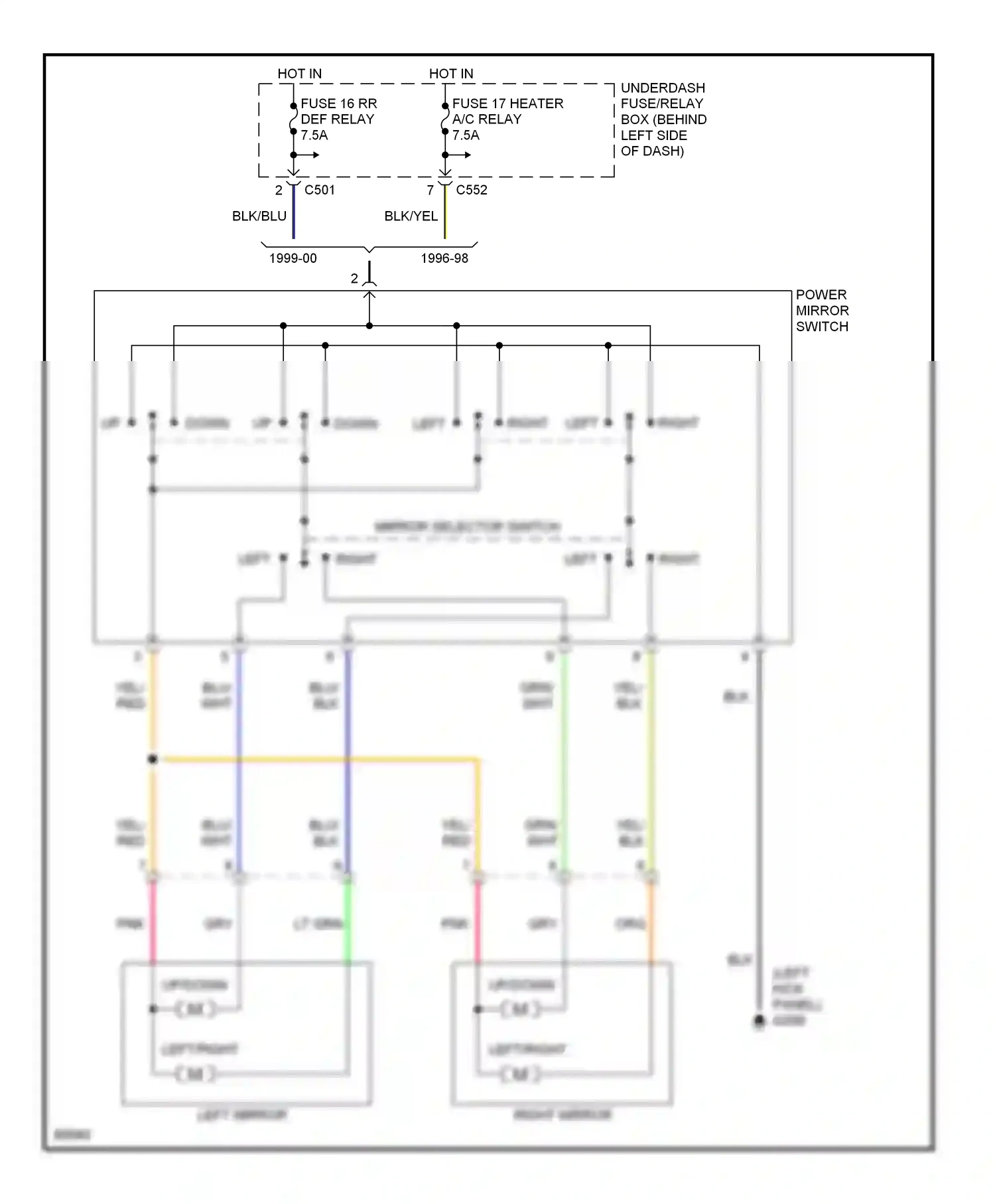 Wiring diagram org/ for Honda Civic GA (1998-2002) (13 of 16)