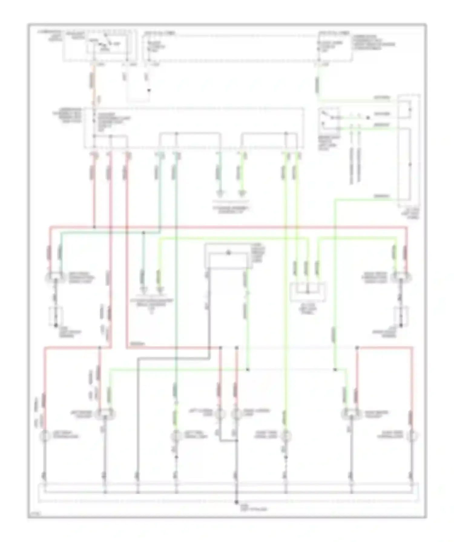 Civic Honda II (1979-1997): Exterior lamps circuit (1 of 2)