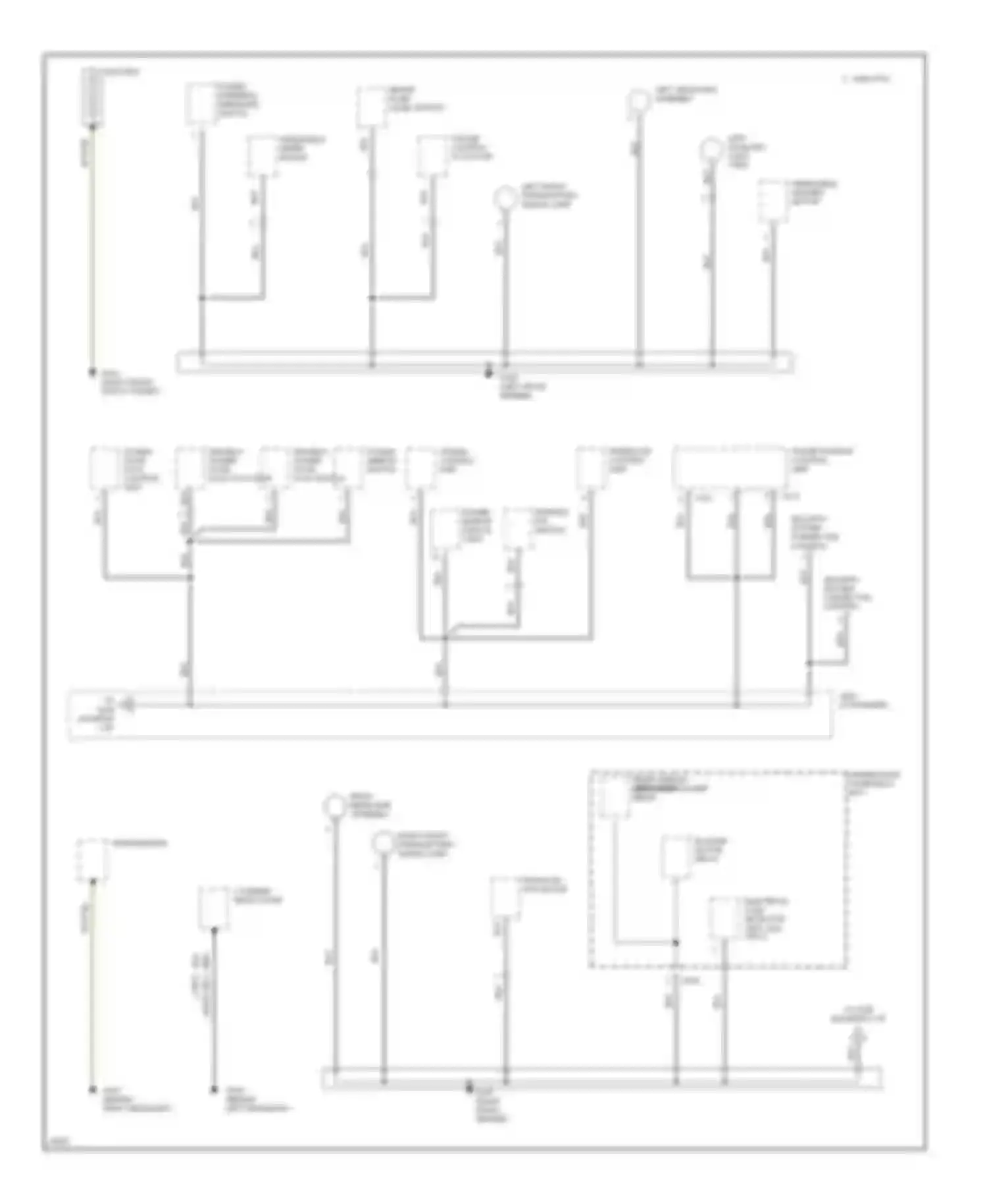 Civic Honda II (1979-1997): Ground distribution circuit (1 of 3)