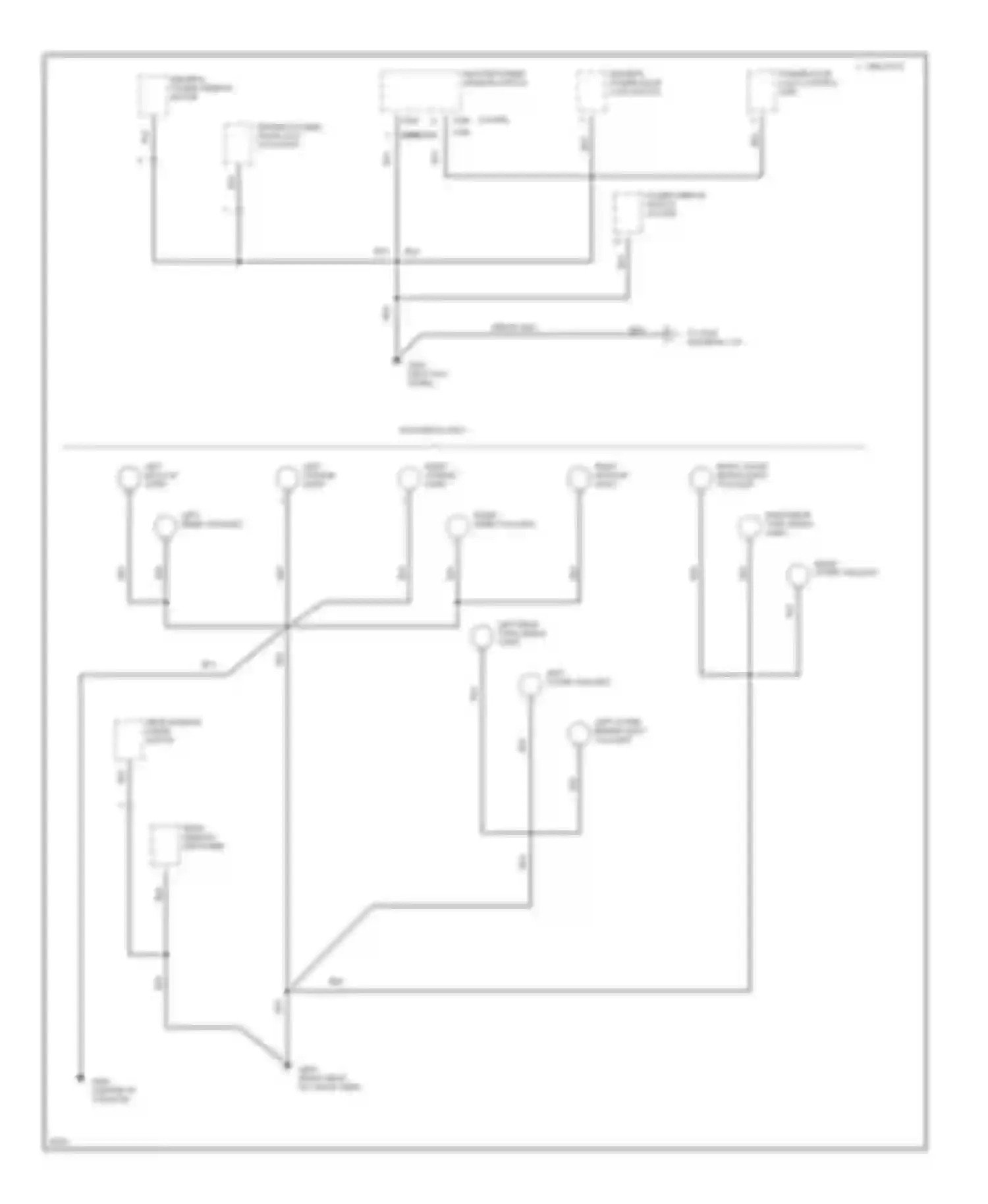 Civic Honda II (1979-1997): Ground distribution circuit (3 of 4)