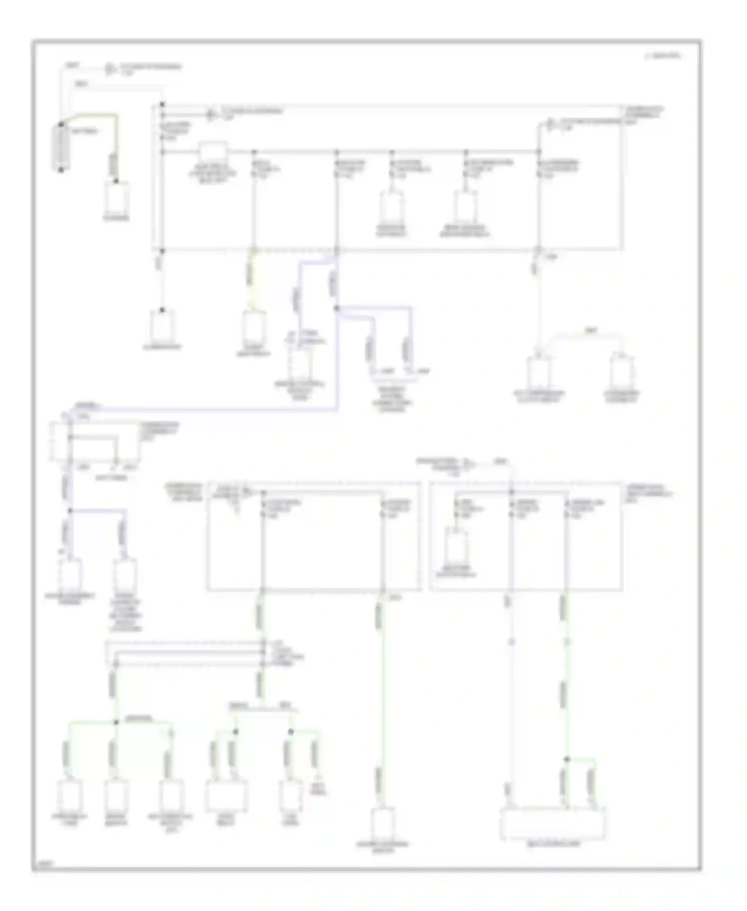 Civic Honda II (1979-1997): Power distribution circuit (1 of 3)