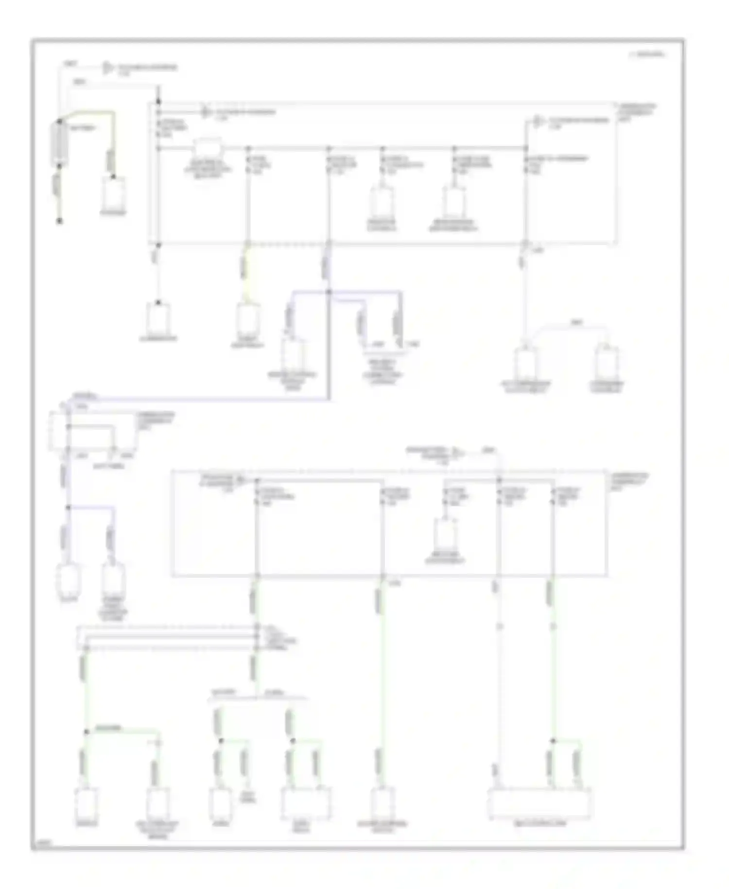 Civic Honda II (1979-1997): Power distribution circuit (1 of 4)