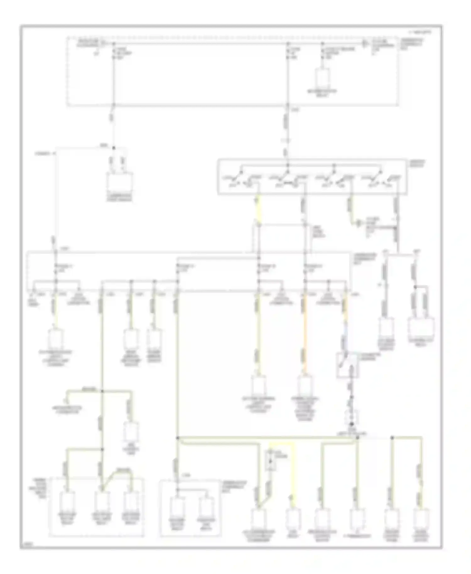 Civic Honda II (1979-1997): Power distribution circuit (2 of 3)