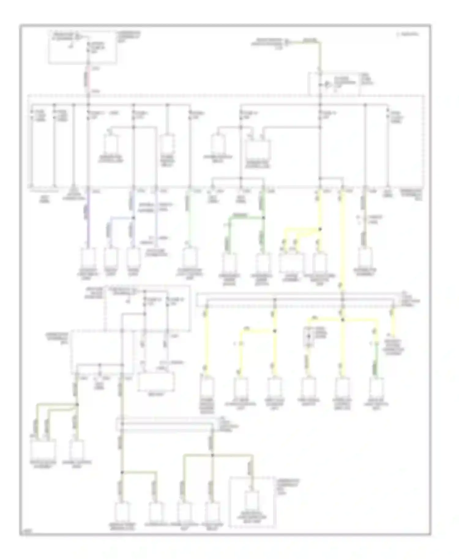 Civic Honda II (1979-1997): Power distribution circuit (3 of 3)