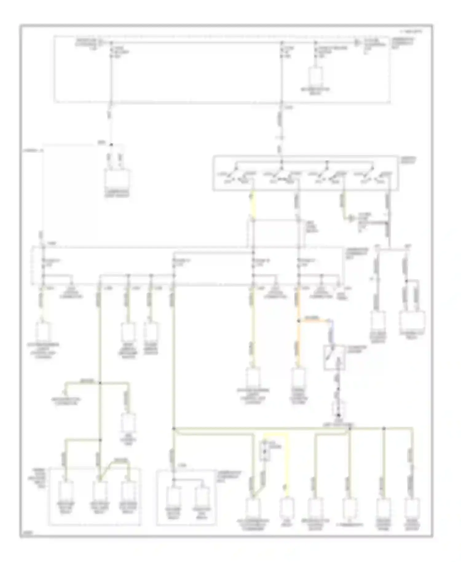 Wiring diagram power mirror switch for Honda Civic II (1979-1997) (2 of 4)