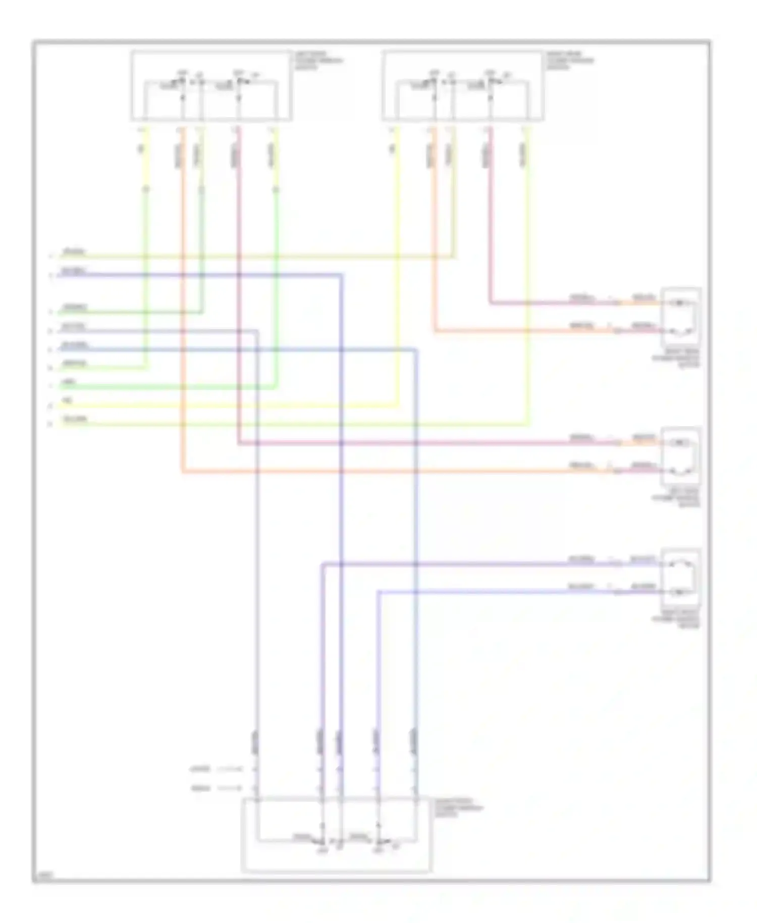 Wiring diagram right front power window switch for Honda Civic II (1979-1997) (1 of 1)