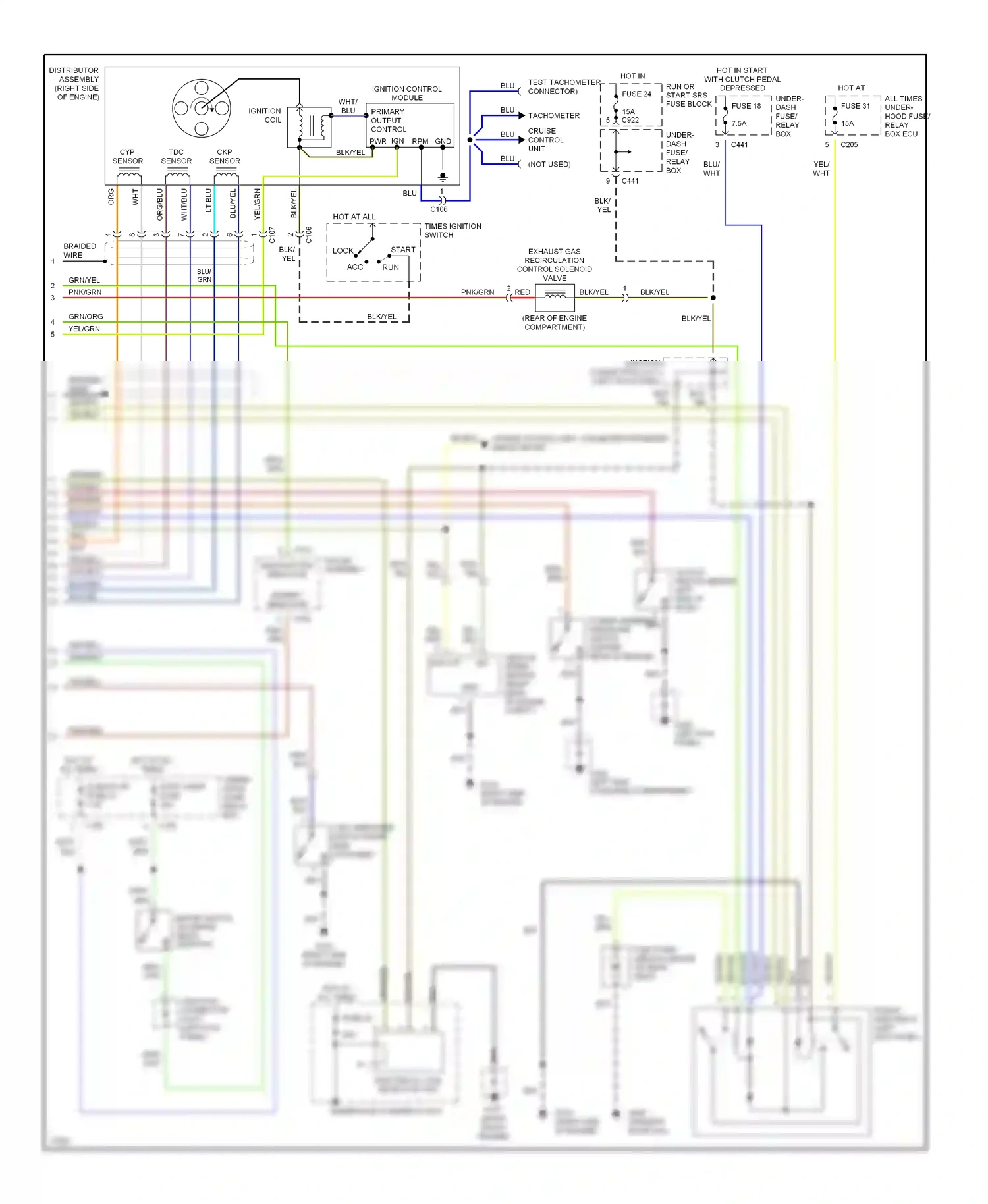 Honda Civic II (1979-1997) tdc sensor wiring diagram  (1 of 3)