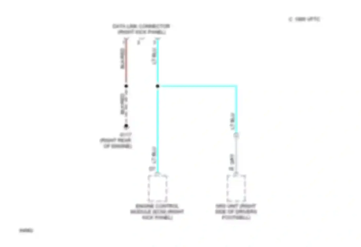 Civic Honda IV (1987-1996): Data link connector circuit