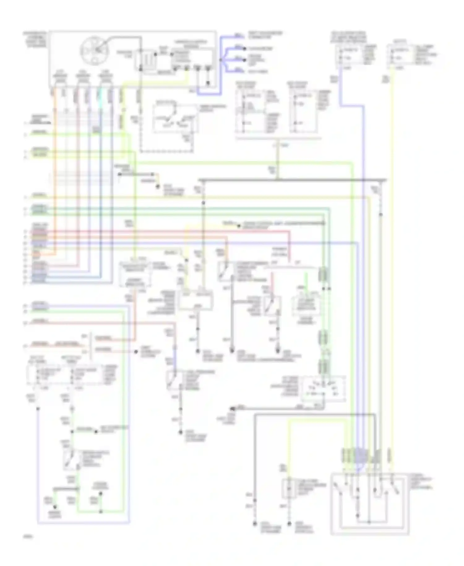 Civic Honda IV (1987-1996): Wiring diagram engine performance 1.5ls, except vx (2 of 2)