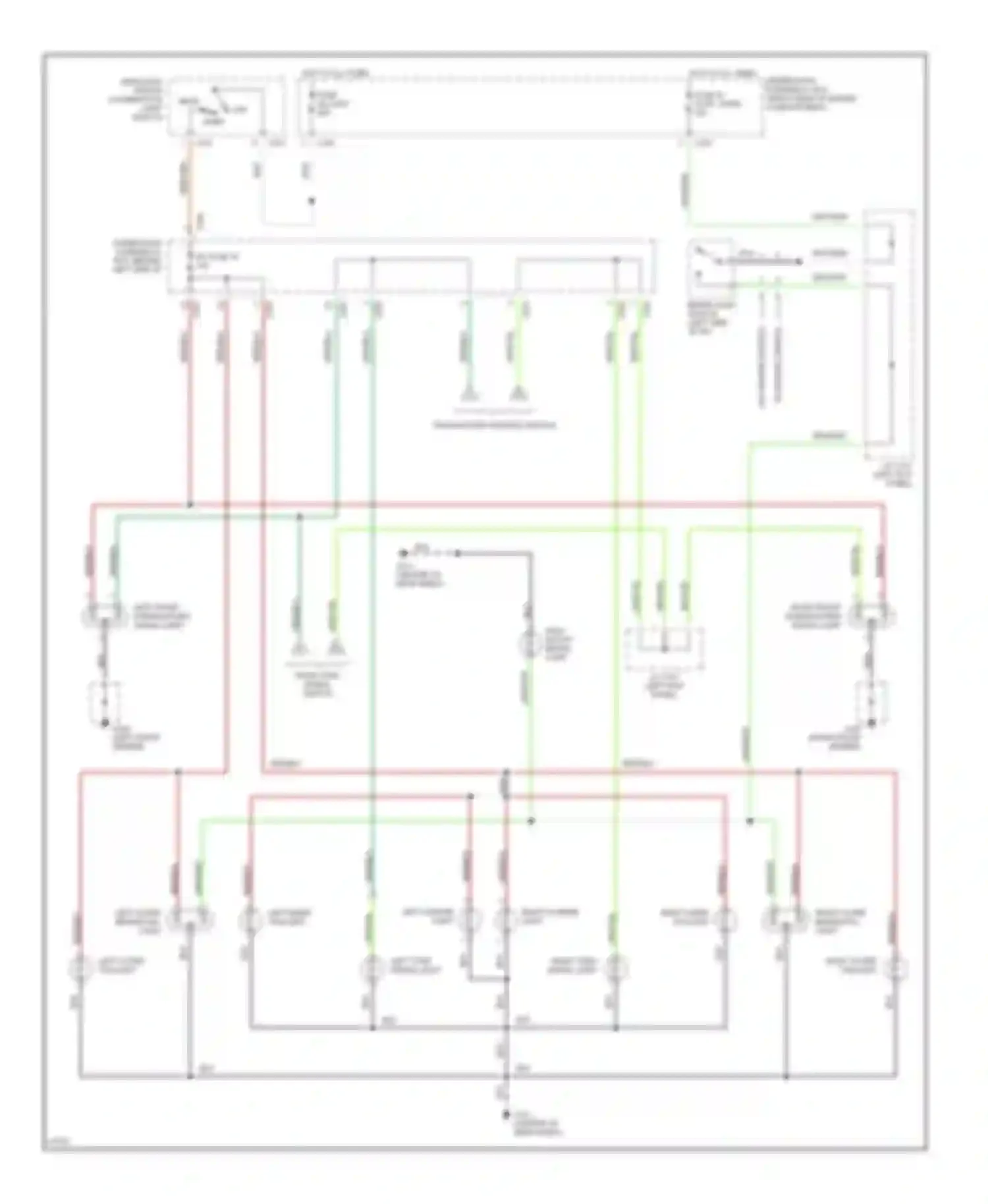 Civic Honda IV (1987-1996): Exterior light circuit, hatchback