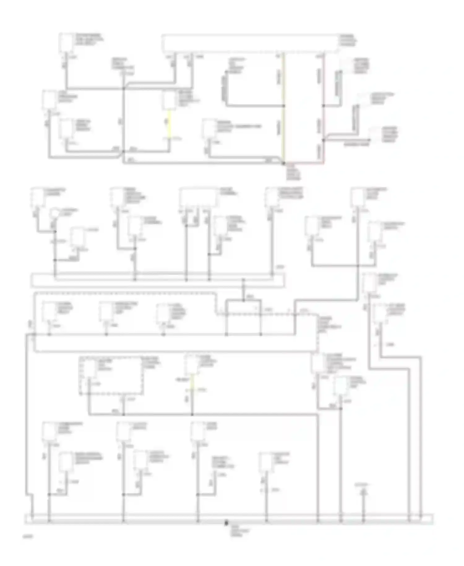 Civic Honda IV (1987-1996): Ground distribution circuit (2 of 4)
