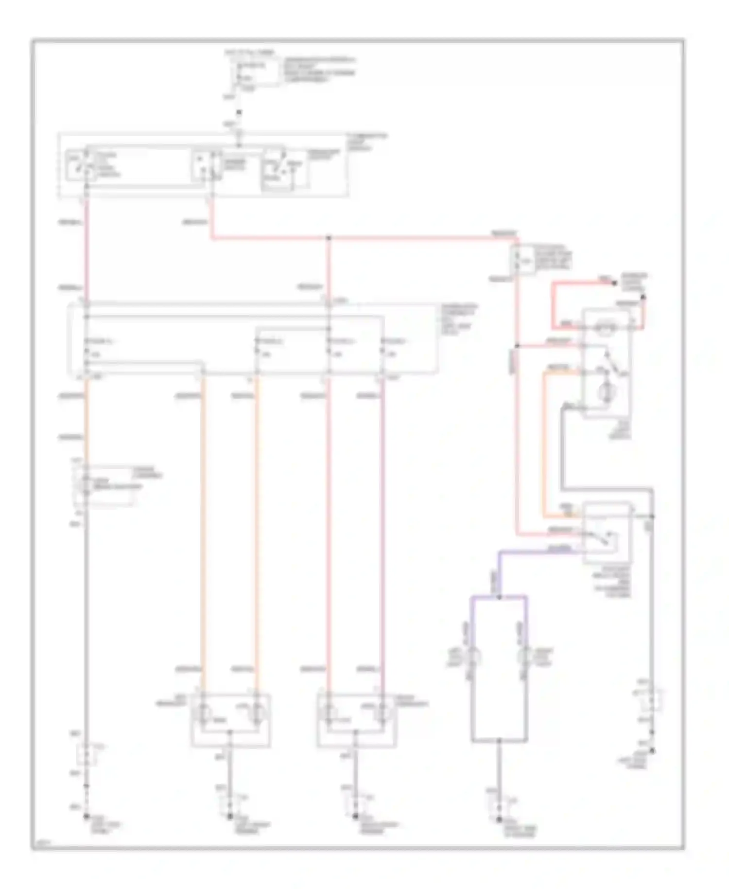 Civic Honda IV (1987-1996): Headlight circuit, without drl
