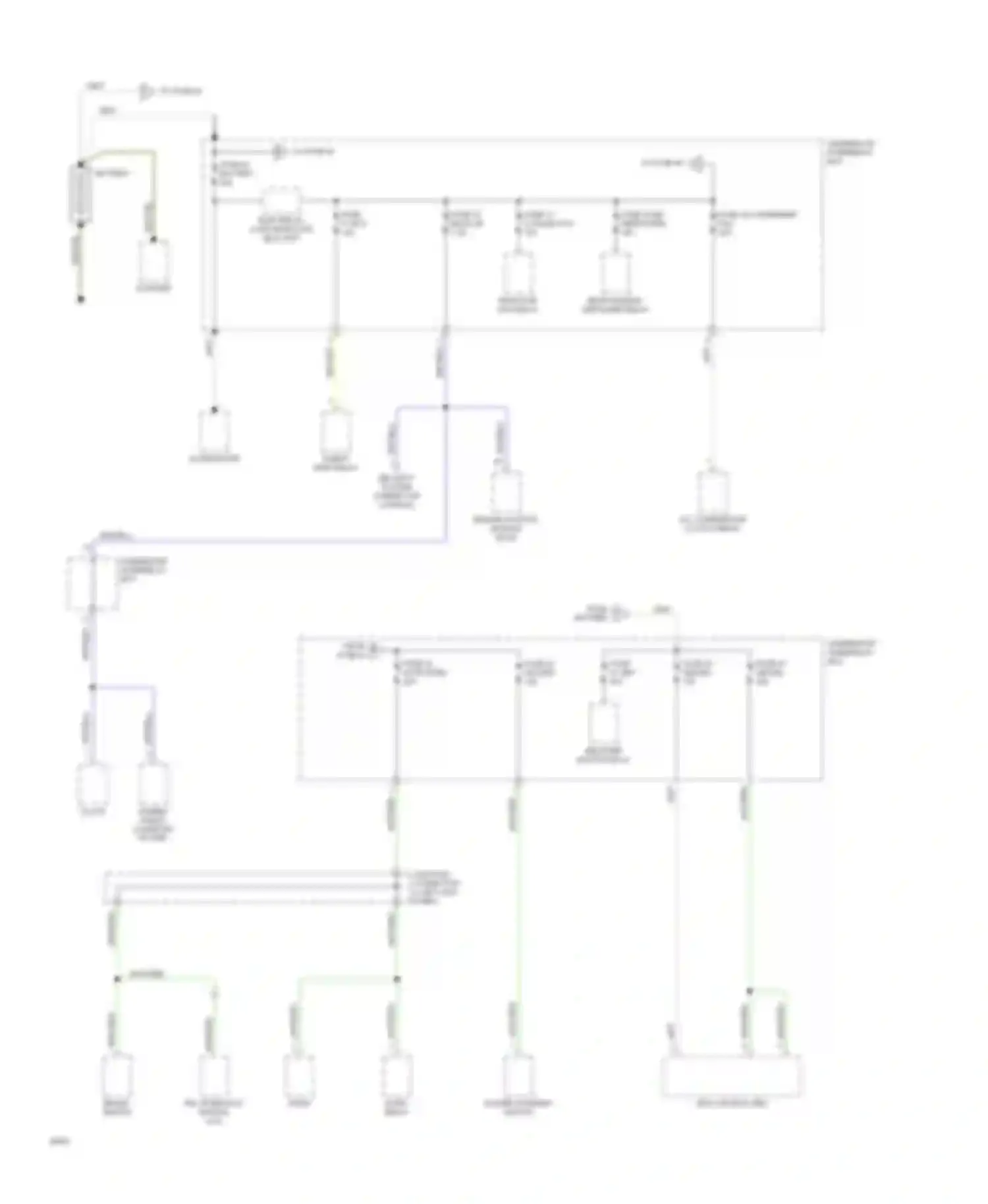 Civic Honda IV (1987-1996): Power distribution circuit (1 of 4)