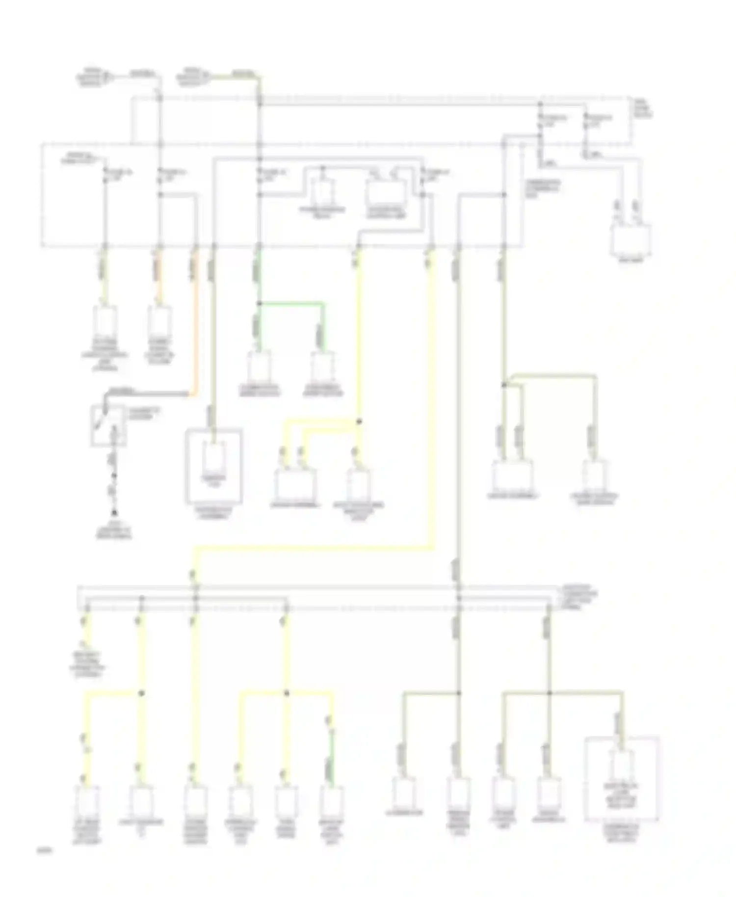 Civic Honda IV (1987-1996): Power distribution circuit (3 of 3)