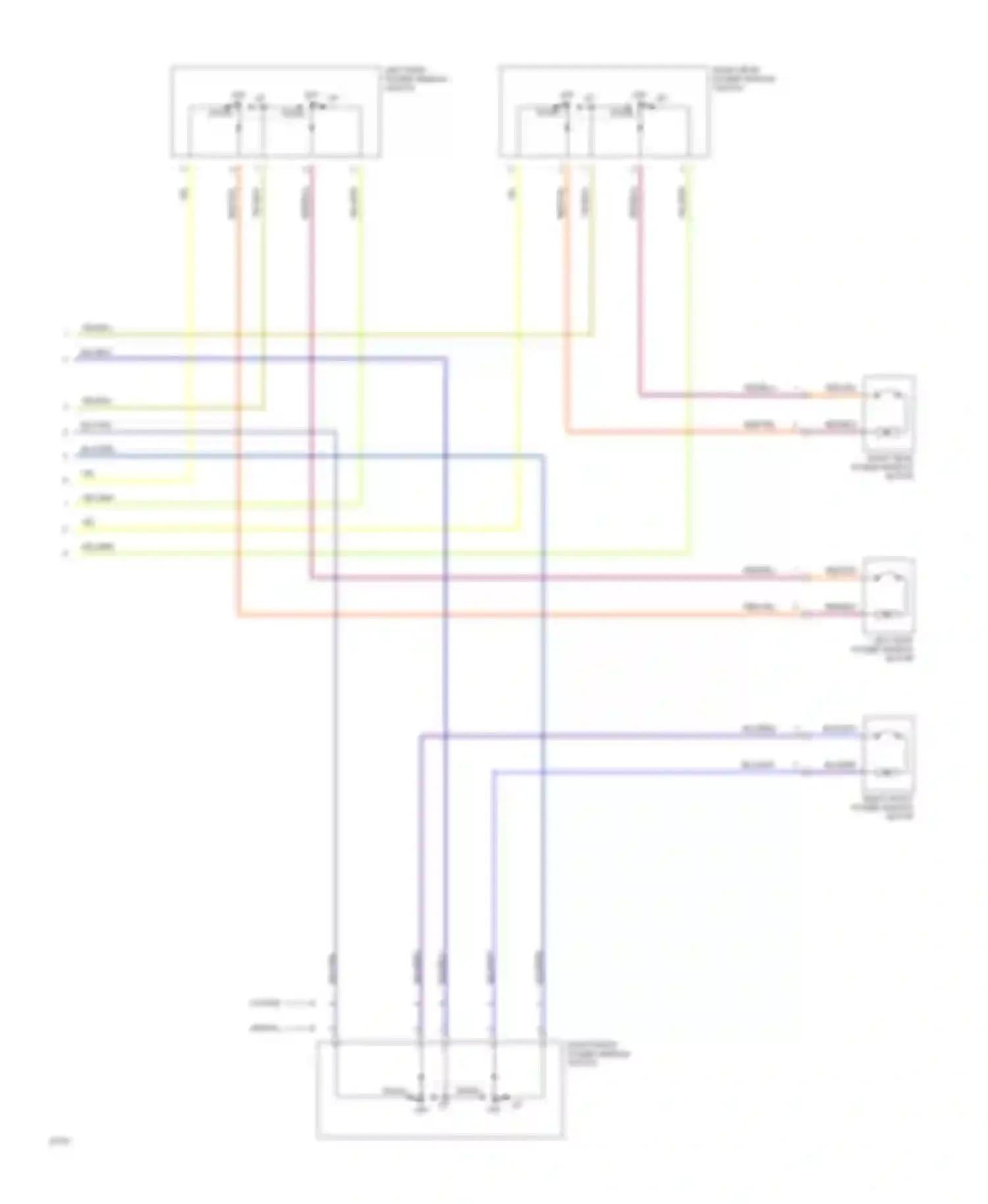 Civic Honda IV (1987-1996): Power window circuit (2 of 2)