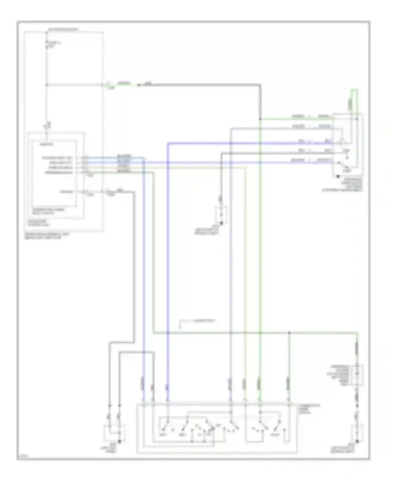 Civic Honda IV (1987-1996): Front wiper/washer circuit