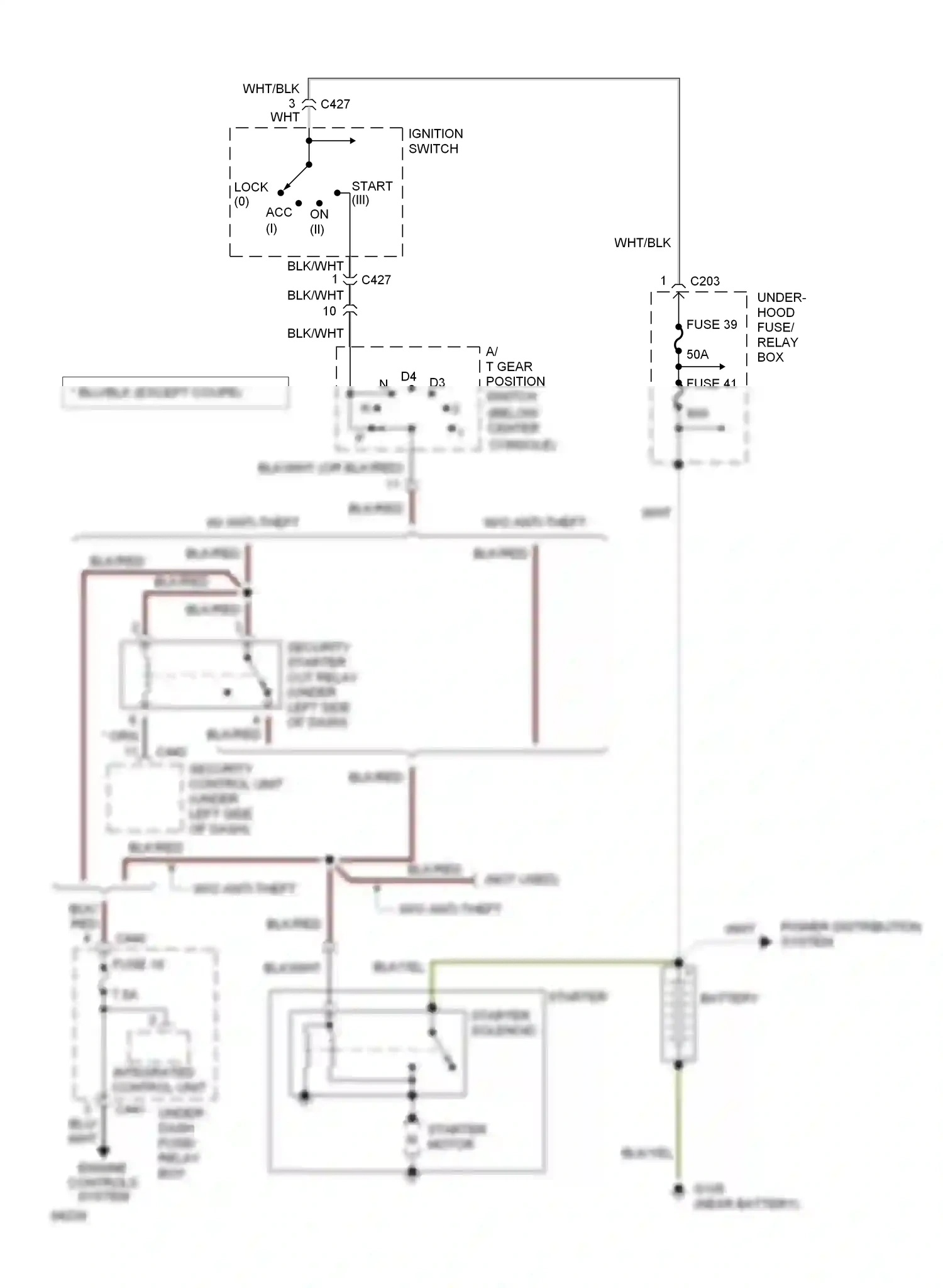 Wiring diagram blu for Honda Civic IV (1987-1996) (24 of 35)