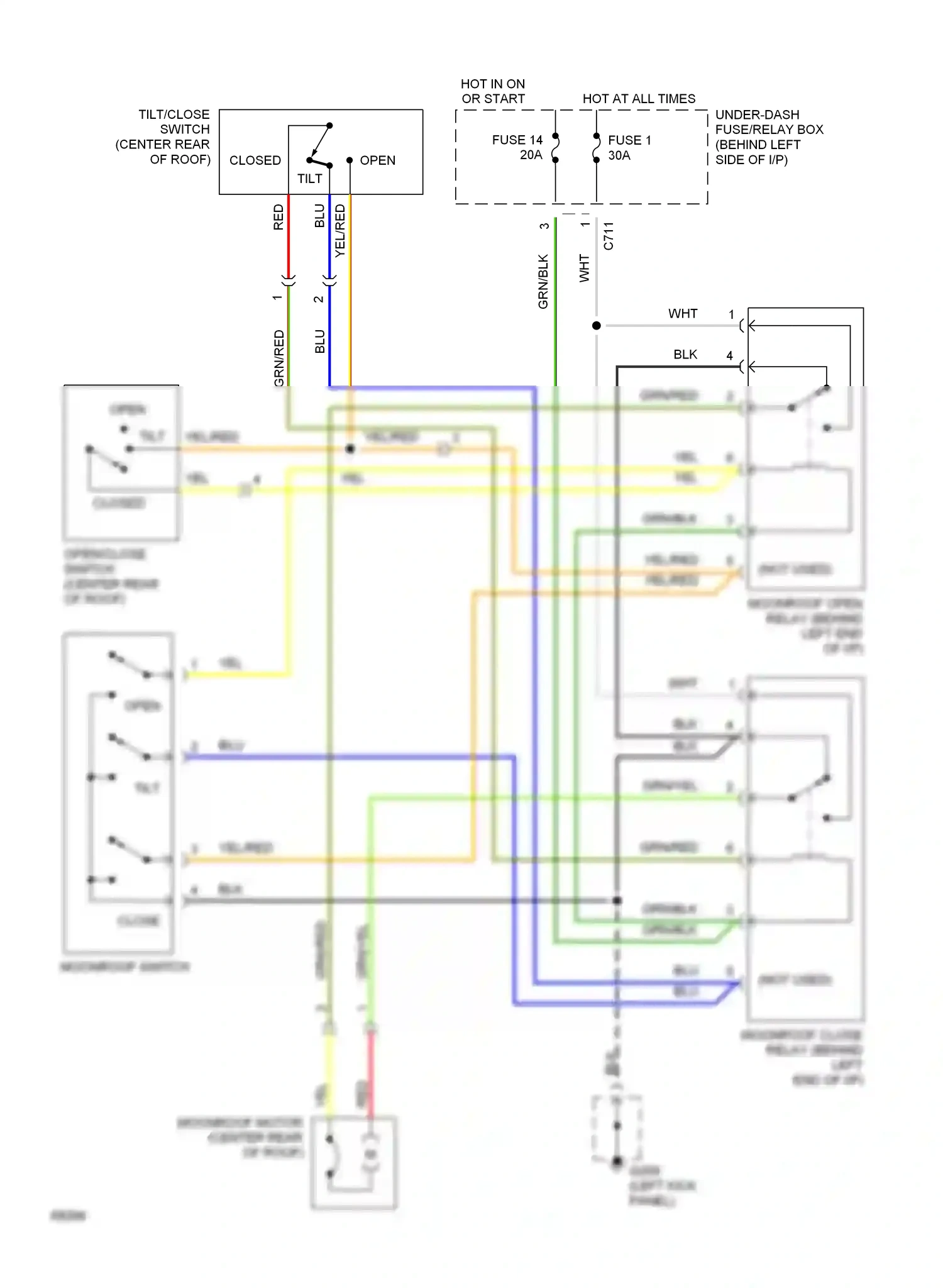 Wiring diagram blu for Honda Civic IV (1987-1996) (16 of 35)