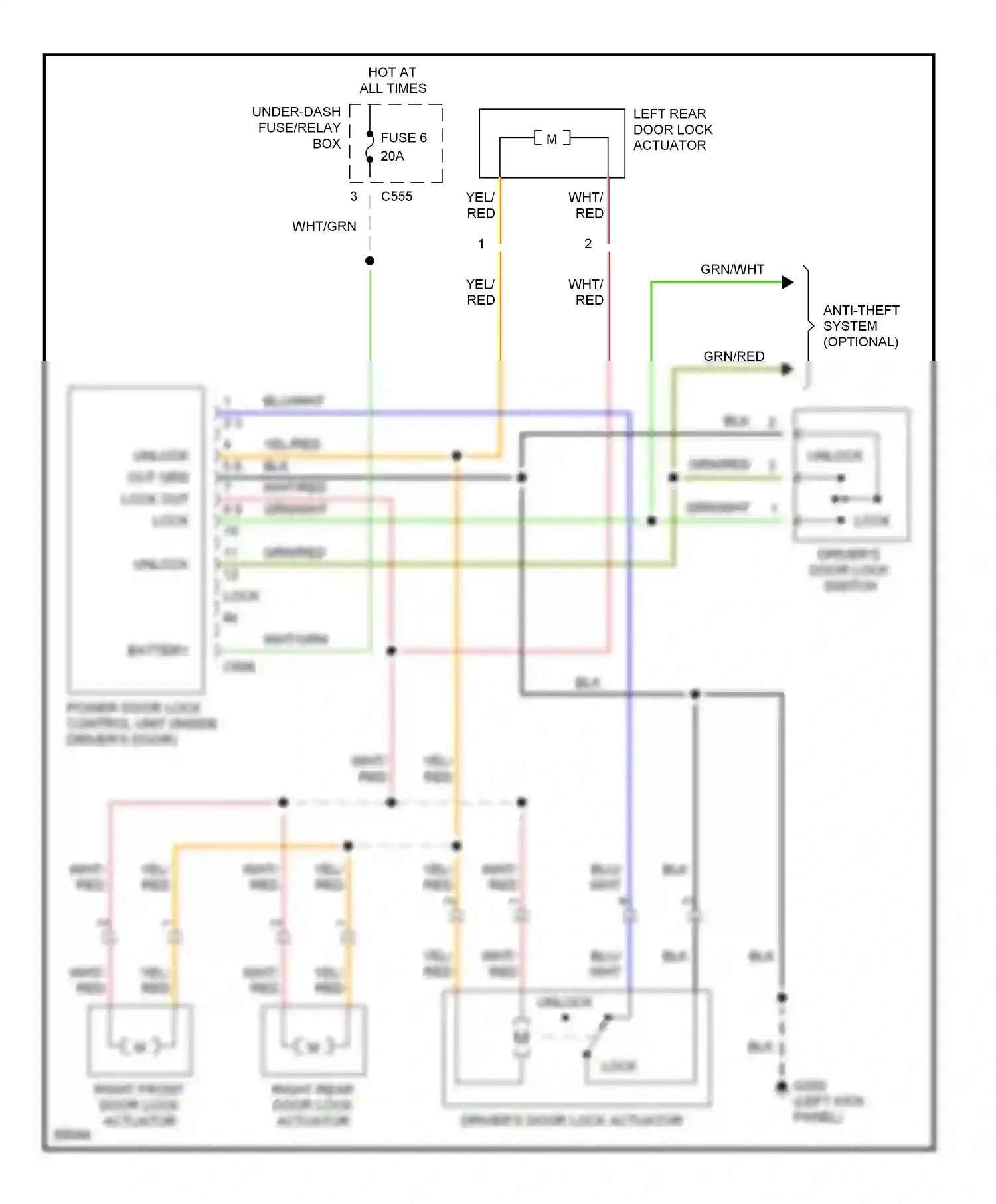 Wiring diagram blu for Honda Civic IV (1987-1996) (17 of 35)