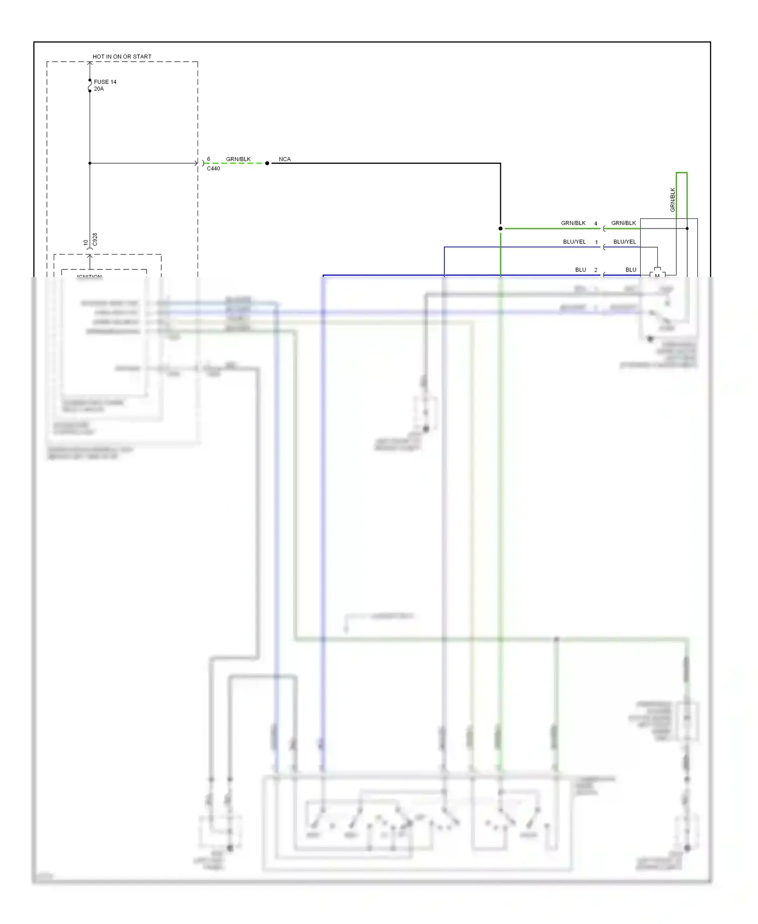 Wiring diagram canada only for Honda Civic IV (1987-1996) (1 of 2)