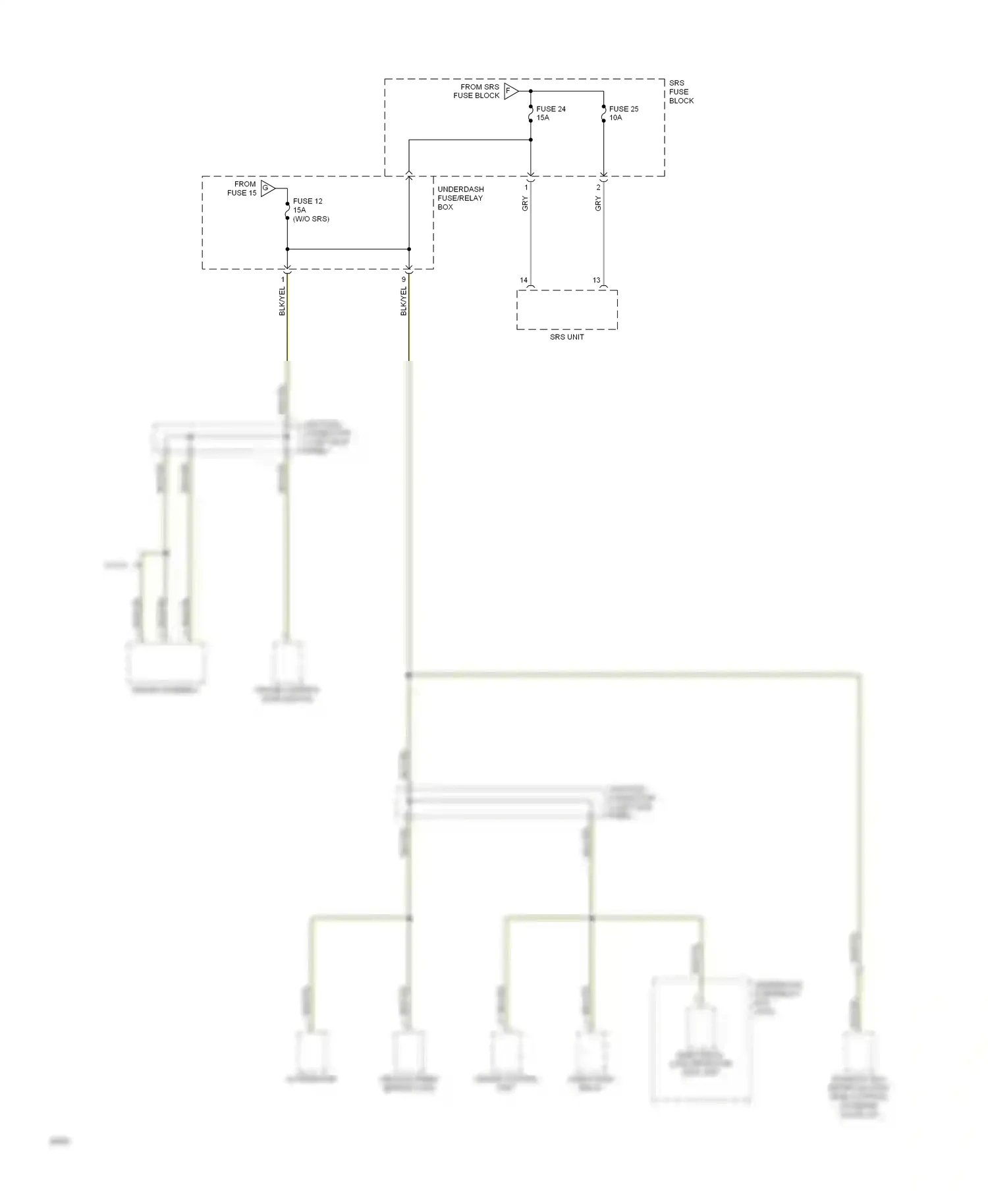 Wiring diagram cruise control main switch for Honda Civic IV (1987-1996) (6 of 6)