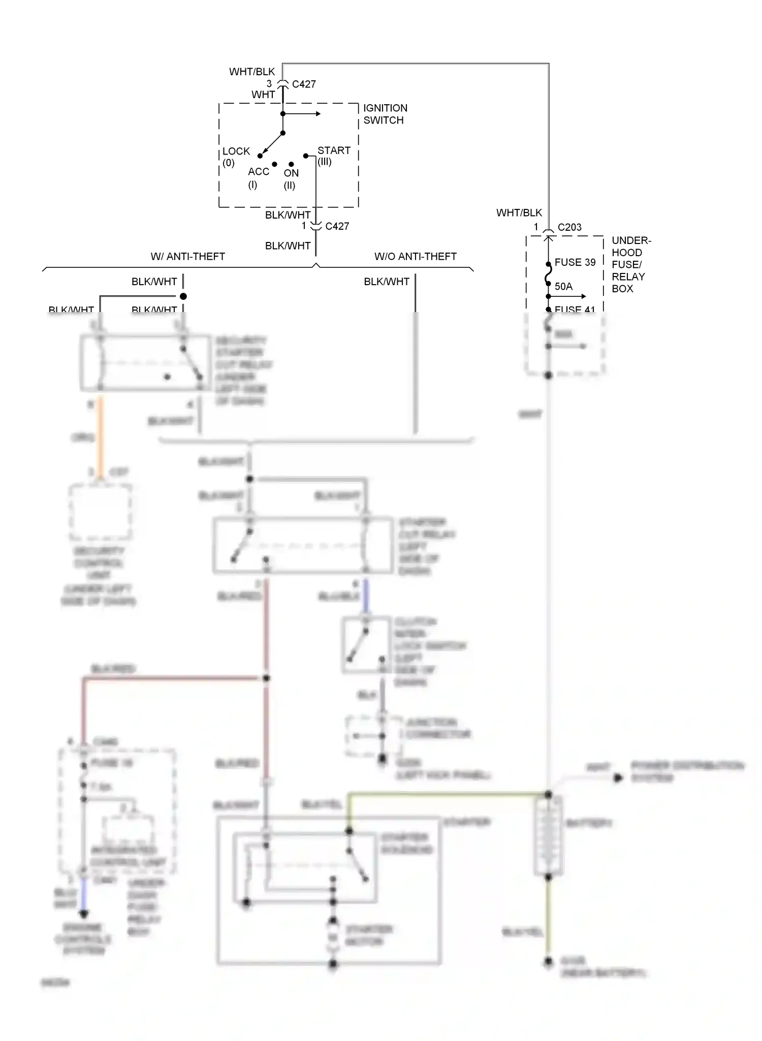 Wiring diagram engine controls system for Honda Civic IV (1987-1996) (6 of 6)